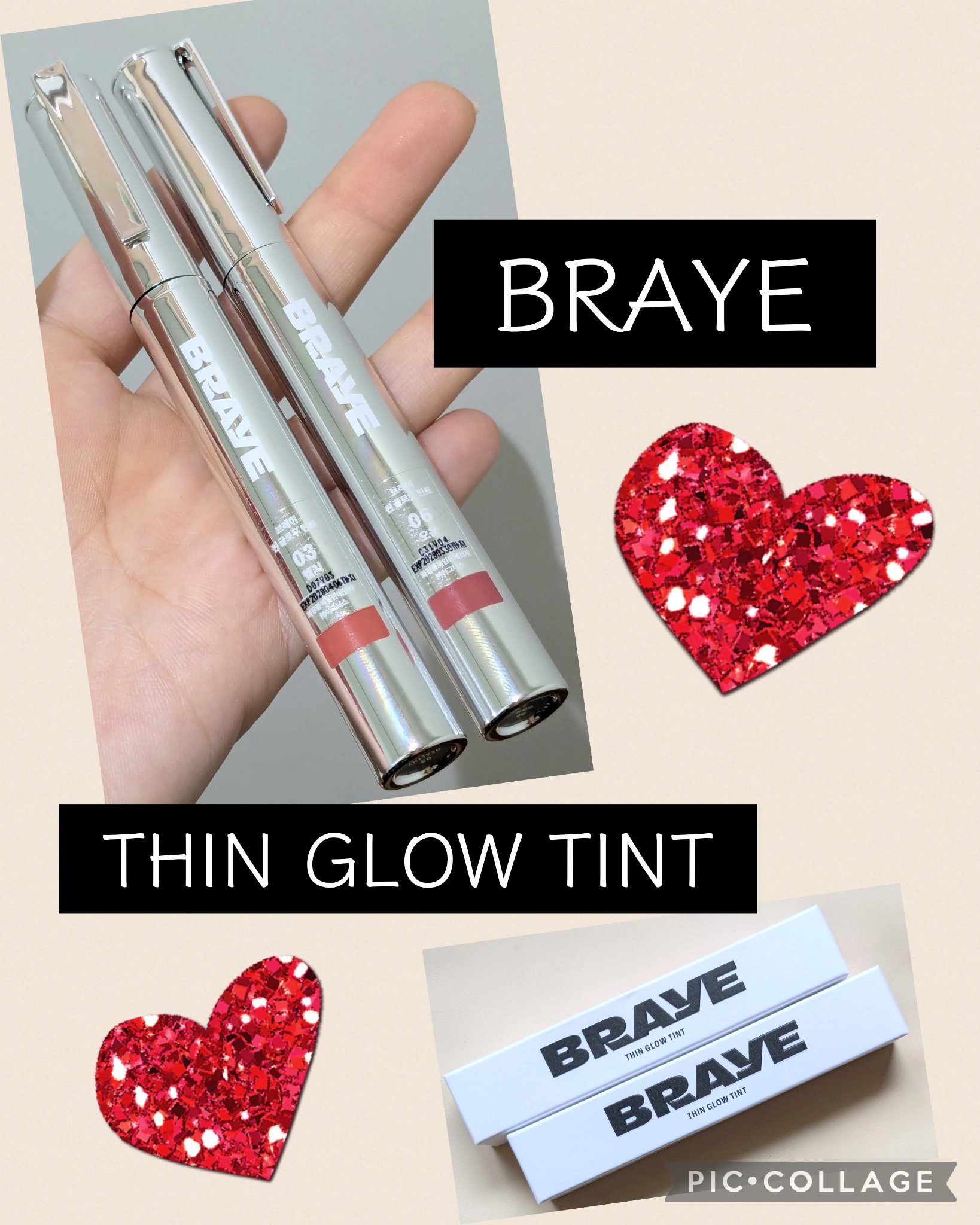 THIN GLOW TINT/BRAYE/口紅を使ったクチコミ（1枚目）