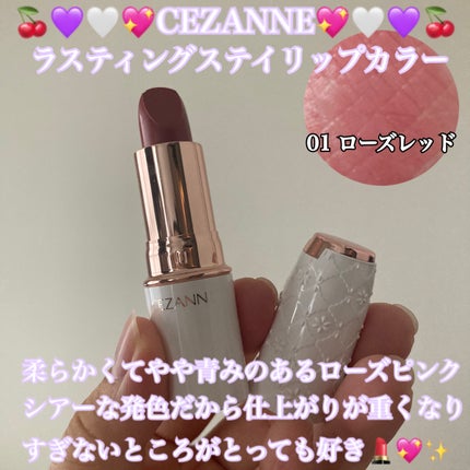 ラスティングステイリップカラー/CEZANNE/口紅・グロス・リップライナー・リップケアを使ったクチコミ(2枚目)