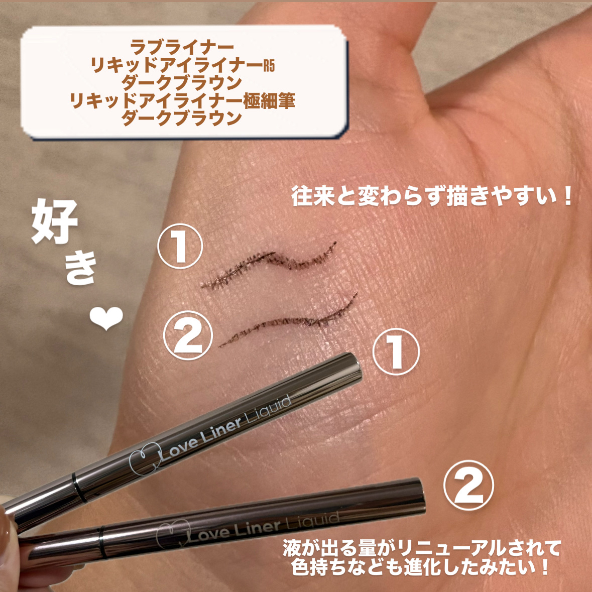 リキッドアイライナーR5/ラブ・ライナー/リキッドアイライナーを使ったクチコミ（2枚目）