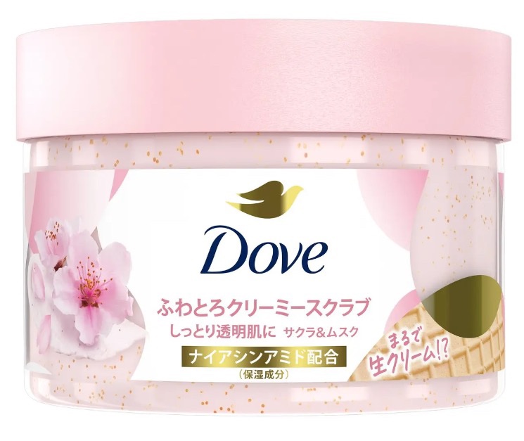 ダヴ ふわとろクリーミースクラブ サクラ＆ムスク/ダヴ/ボディスクラブを使ったクチコミ（1枚目）