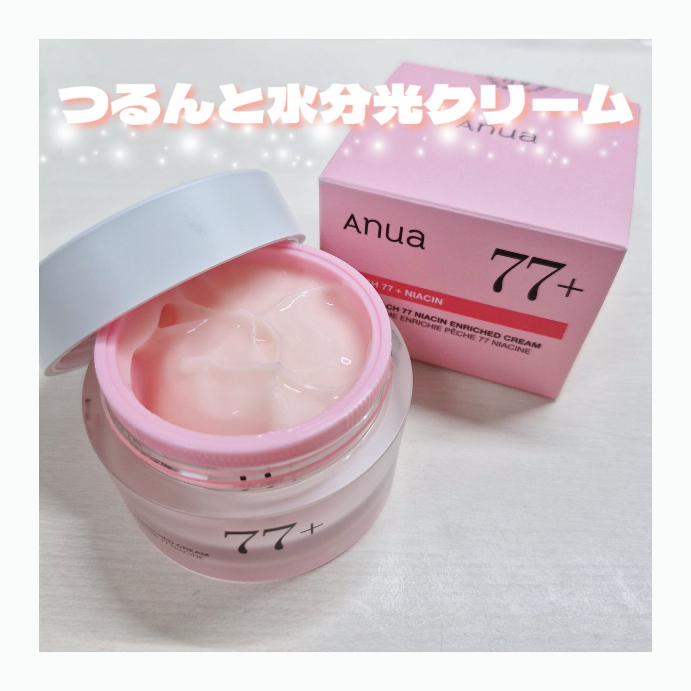 桃77%ナイアシンリッチモイスチャークリーム/Anua/フェイスクリームを使ったクチコミ(1枚目)