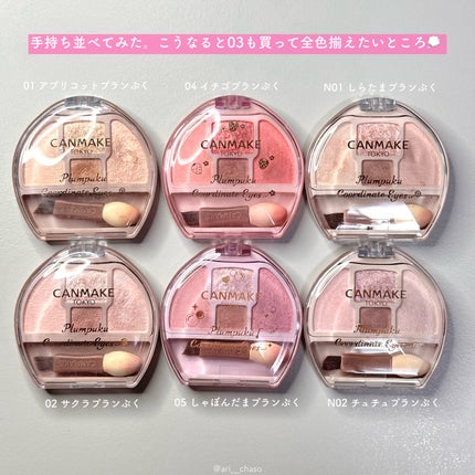 プランぷくコーデアイズ/キャンメイク/パウダーアイシャドウを使ったクチコミ(4枚目)