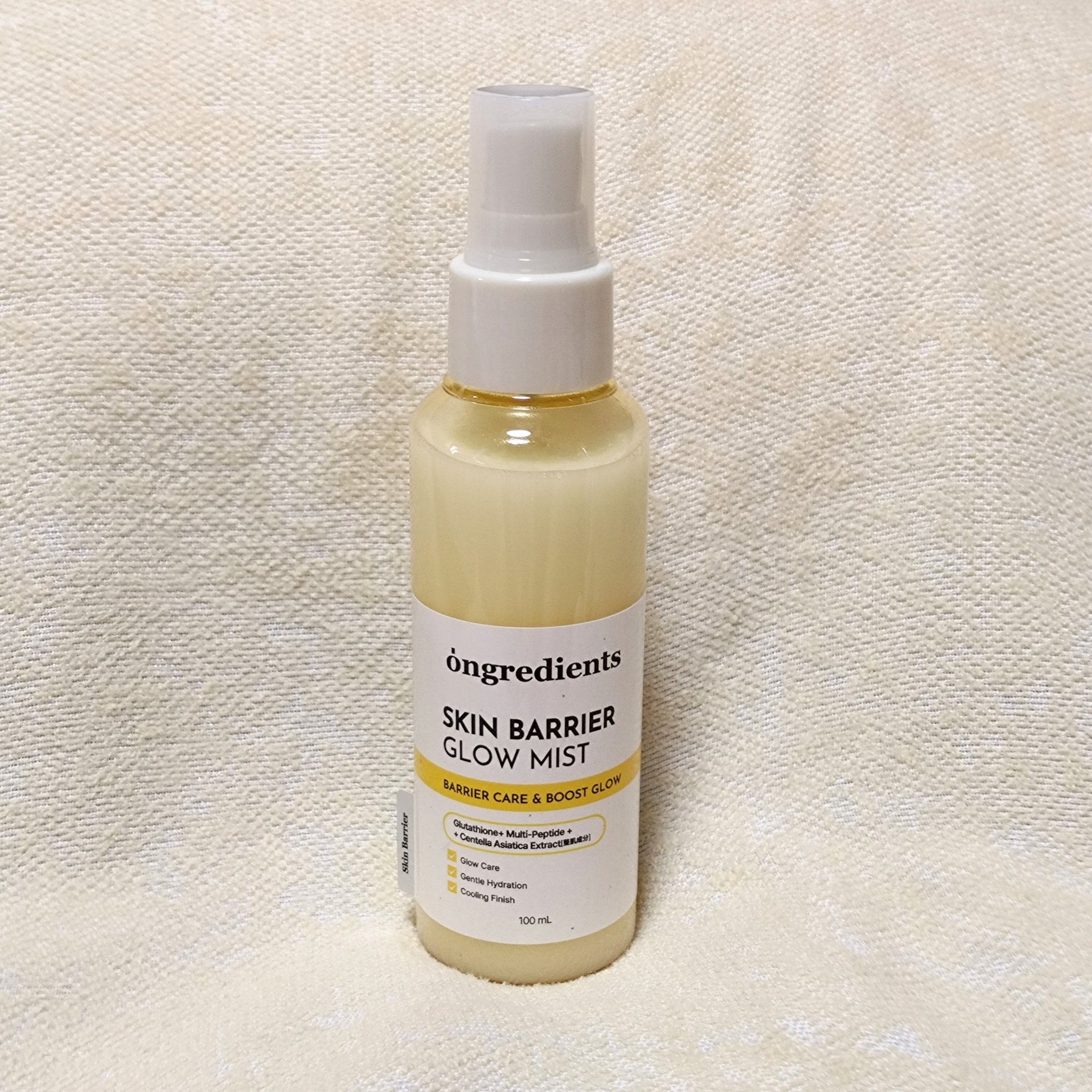 オングリディエンツ スキンバリアグローミスト/Ongredients/ミスト状化粧水を使ったクチコミ（3枚目）