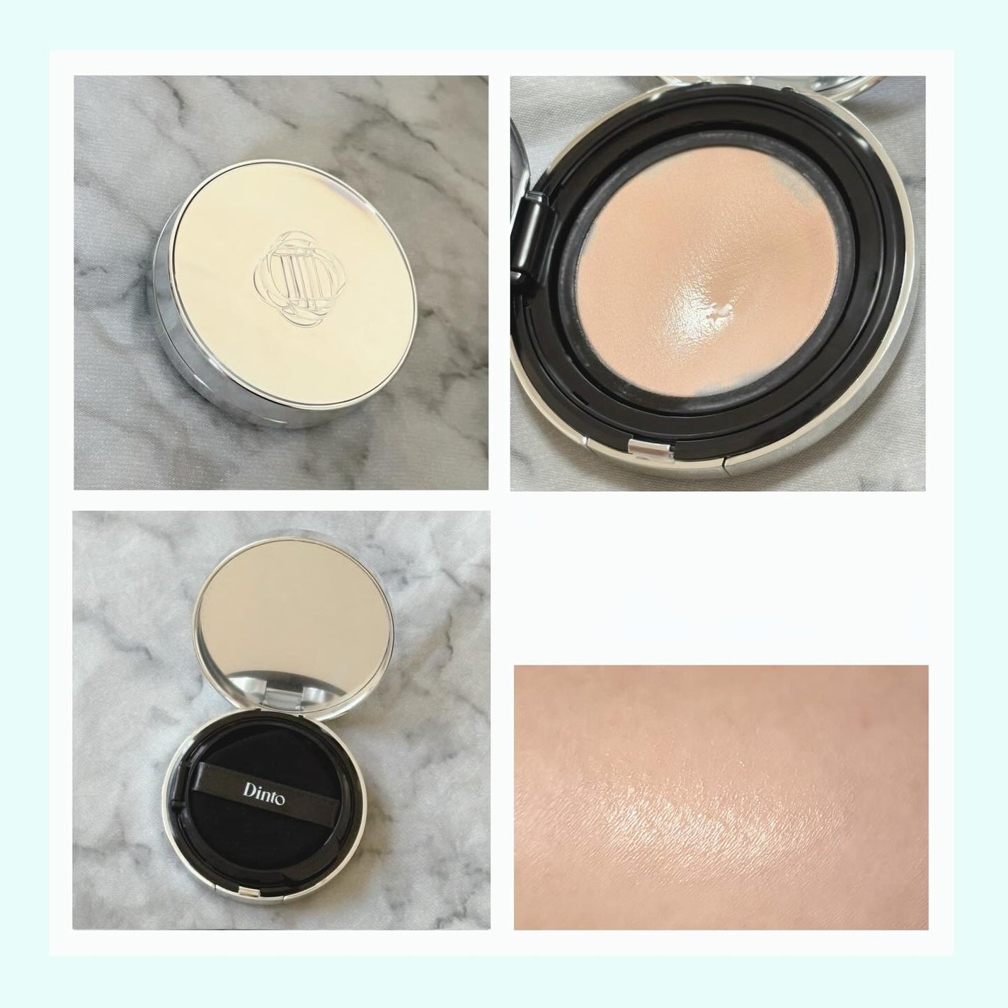 ブラーグローイクッション/Dinto/クッションファンデーションを使ったクチコミ(2枚目)