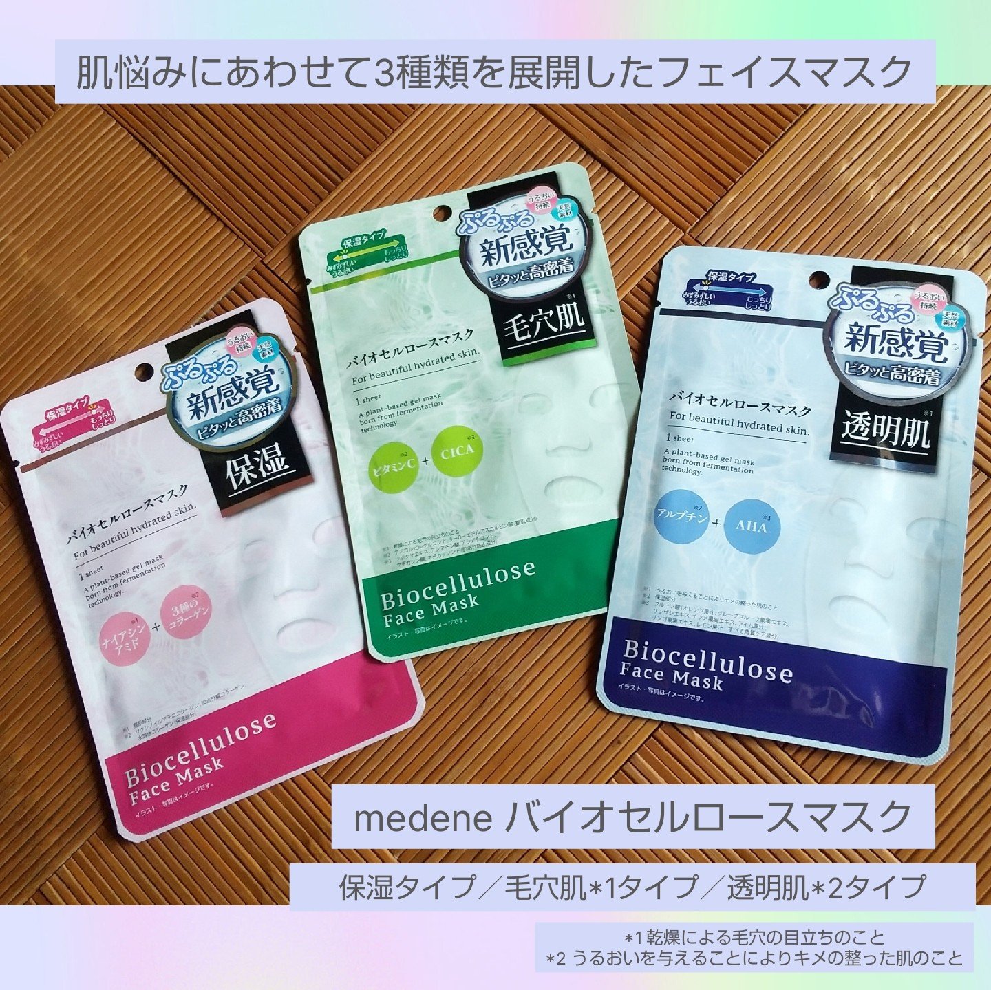 バイオセルロースマスク 透明肌/medene/シートマスク・パックを使ったクチコミ（1枚目）