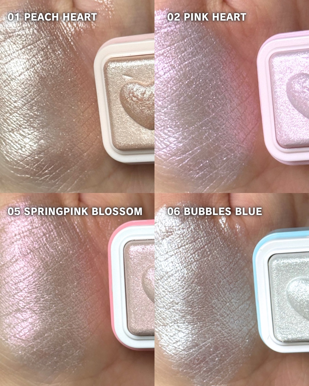 ミルクブリンハートライター/Colorgram/パウダーハイライトを使ったクチコミ（2枚目）