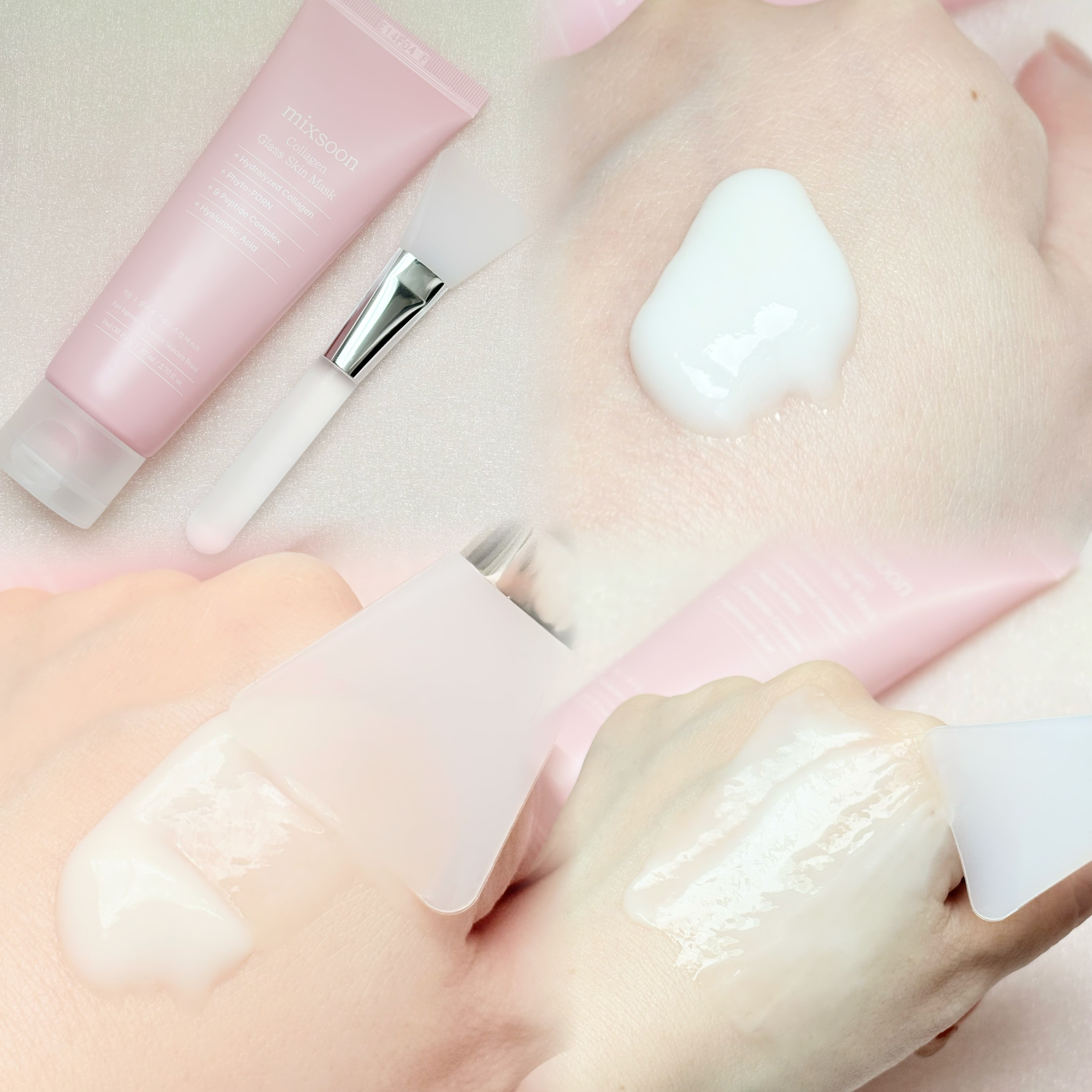 コラーゲングラススキンマスク/mixsoon/洗い流すパック・マスクを使ったクチコミ（3枚目）
