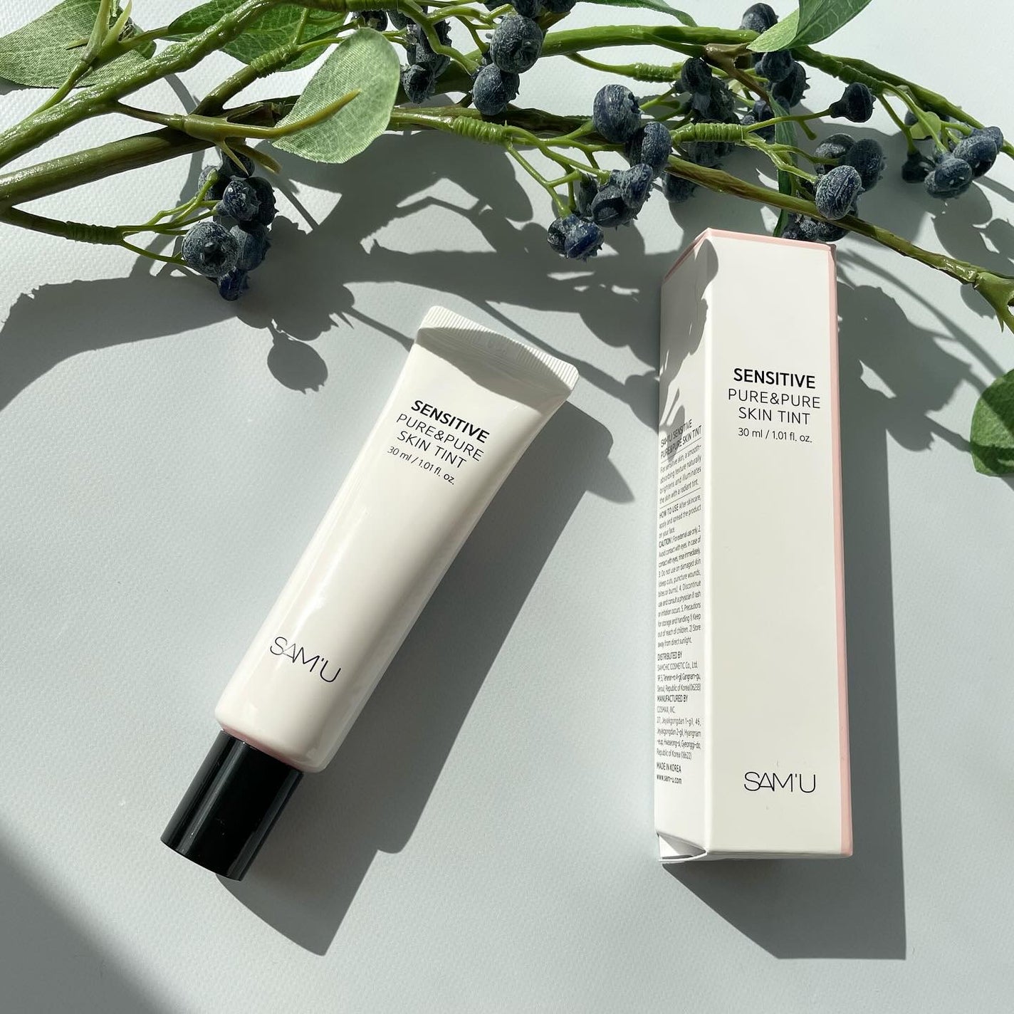 センシティブピュア&ピュアスキンティント/SAM'U/化粧下地を使ったクチコミ(3枚目)