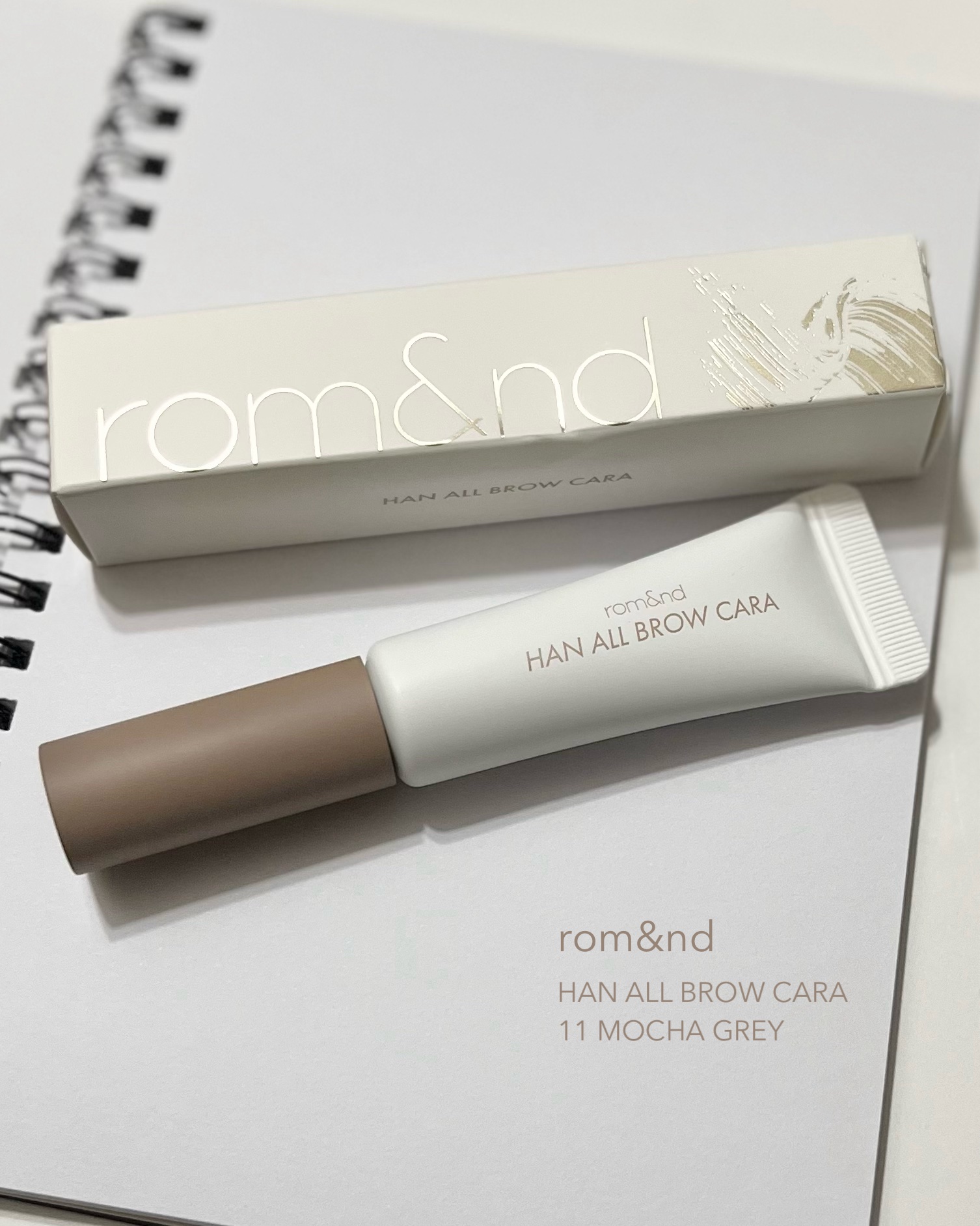 ハンオールブロウカラ/rom&nd/眉マスカラを使ったクチコミ（2枚目）
