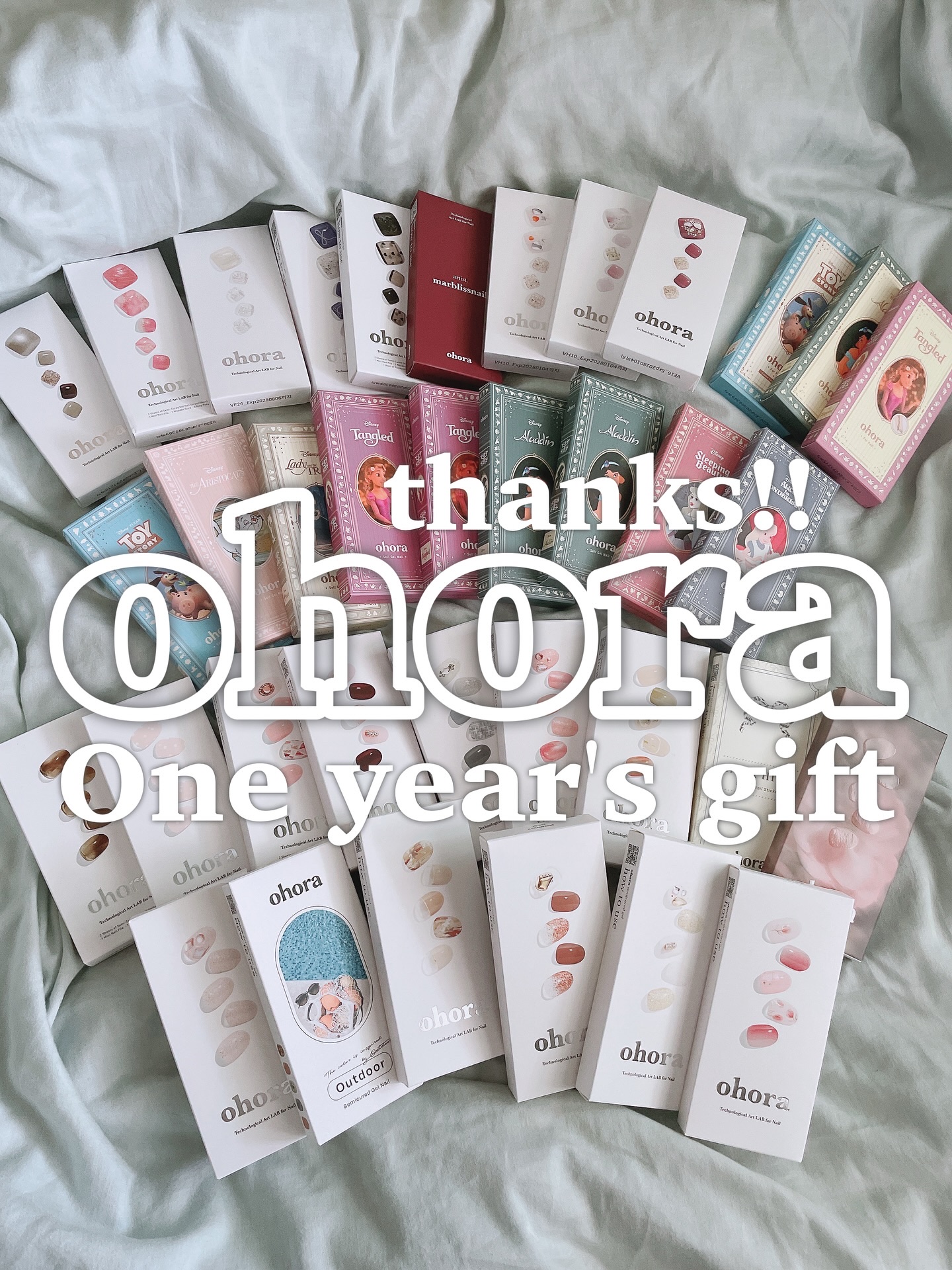 セミキュアジェルネイル（ハンド）/ohora/ネイルシールを使ったクチコミ（1枚目）