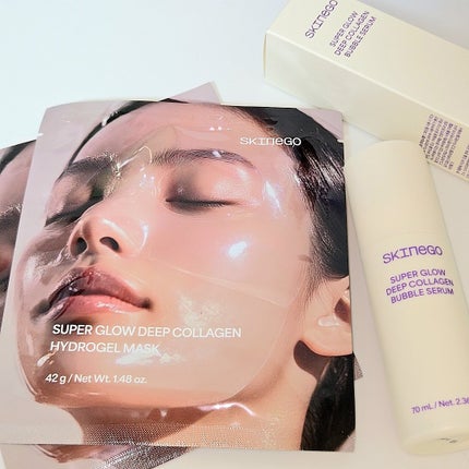 SUPER GLOW DEEP COLLAGEN BUBBLE SERUM/SKINEGO/美容液を使ったクチコミ(1枚目)