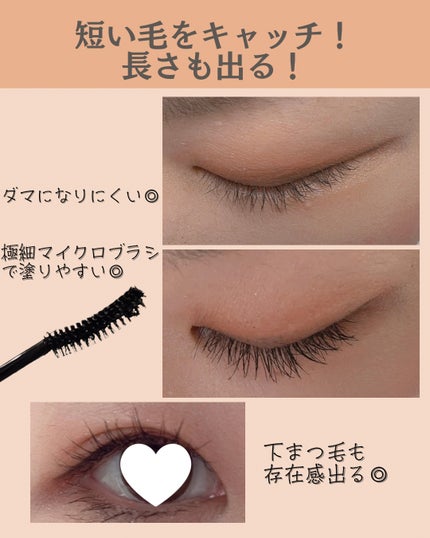 3Dラッシュ ケアブラック マスカラ(アカスミ ブラック)/shu uemura/マスカラを使ったクチコミ(2枚目)