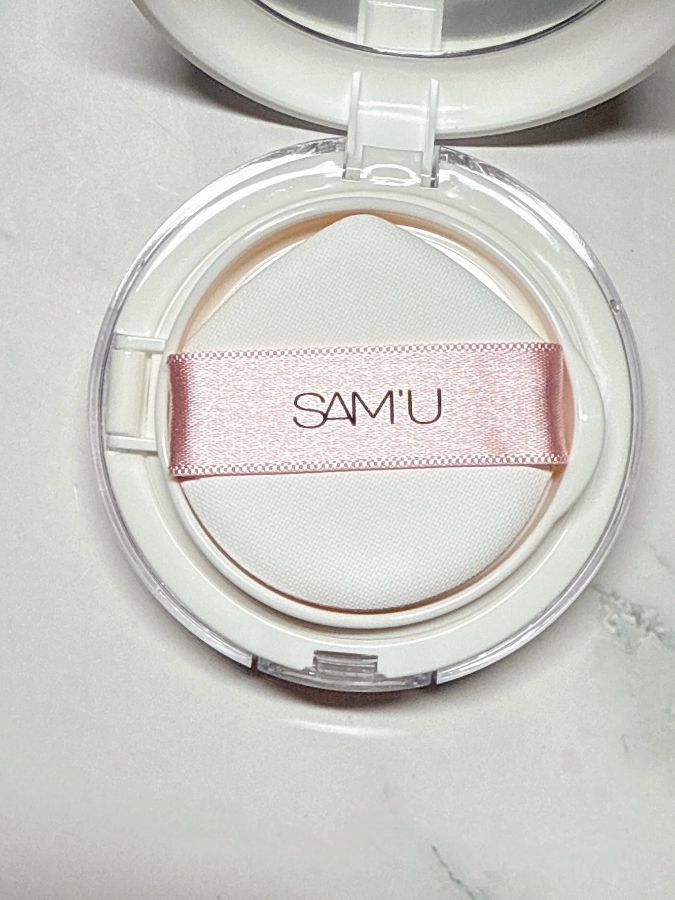 センシティブピュア＆ピュアクッション/SAM'U/クッションファンデーションを使ったクチコミ（2枚目）