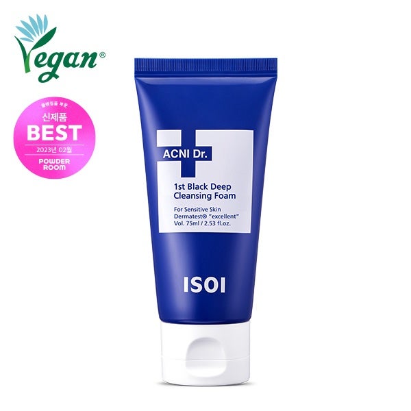ACNI Dr. 1st Black Deep Clensing Foam/ISOI/洗顔フォームを使ったクチコミ(1枚目)