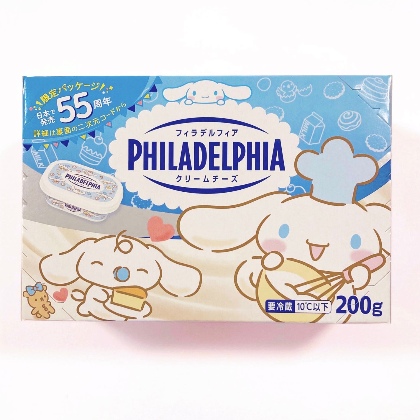 𝒇𝒓𝛼𝒎𝒃𝜊𝒊𝒔𝒆🍓 on LIPS 「🧀森永乳業フィラデルフィアクリームチーズ限定のサンリオコラボパ..」(1枚目)