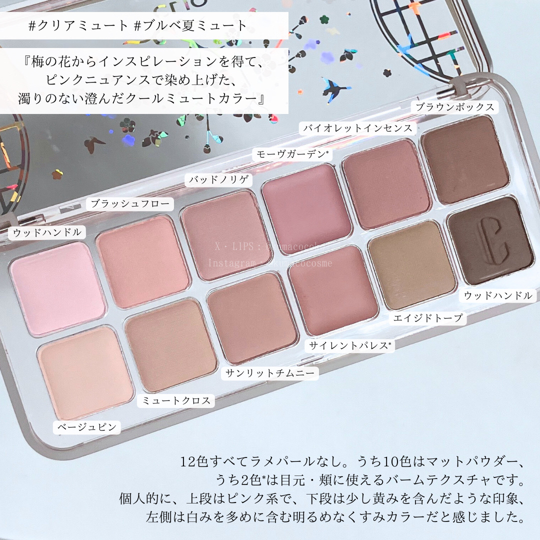 プロ アイ パレット エアー/CLIO/アイシャドウパレットを使ったクチコミ（2枚目）