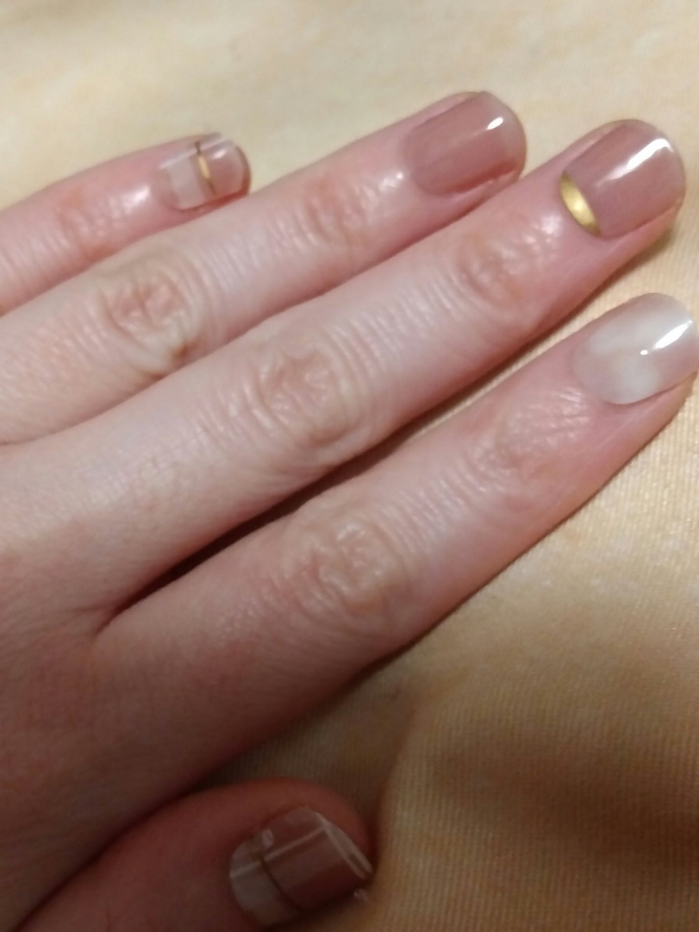 セミキュアジェルネイル(ハンド)/ohora/ネイルシールを使ったクチコミ(2枚目)