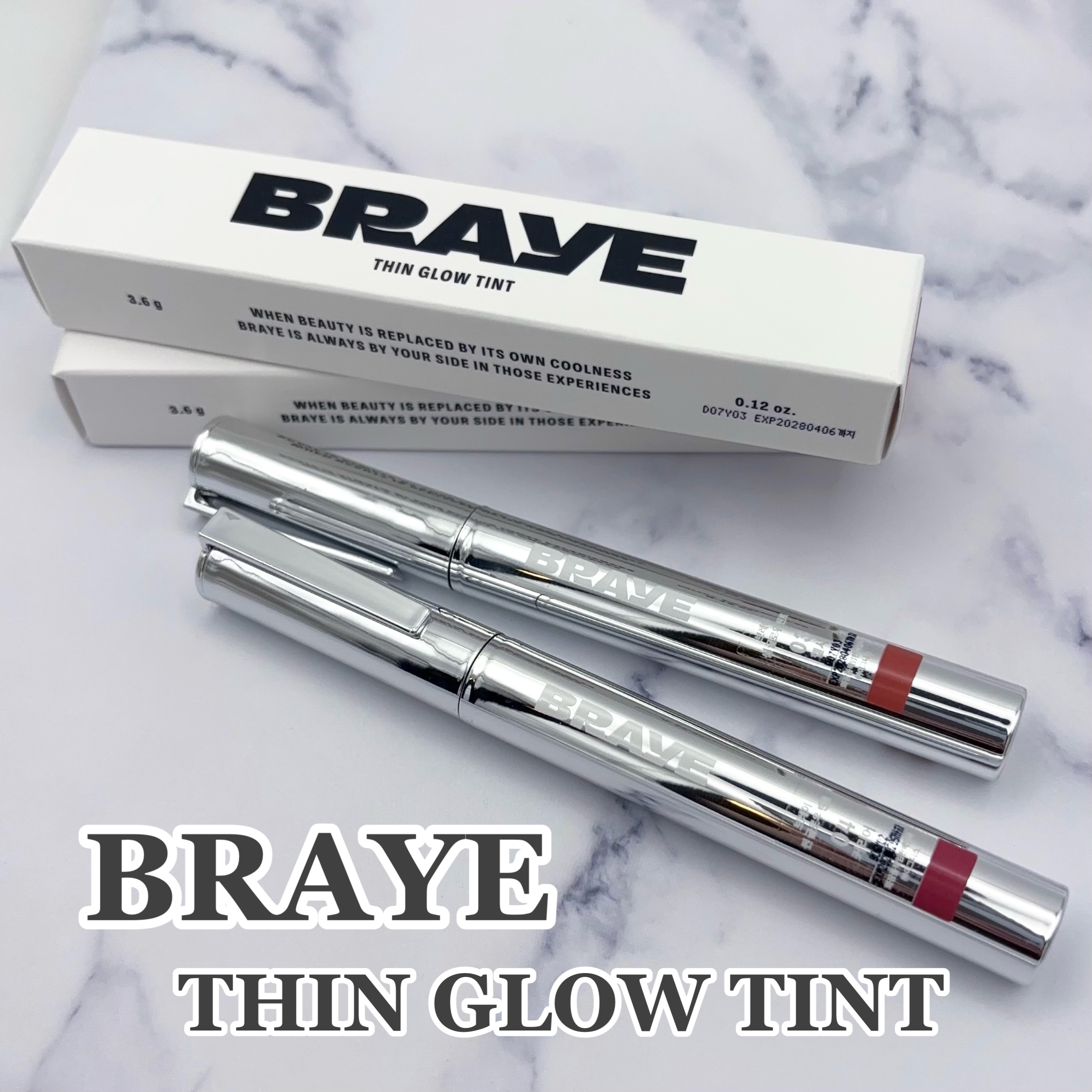 THIN GLOW TINT/BRAYE/口紅を使ったクチコミ（1枚目）