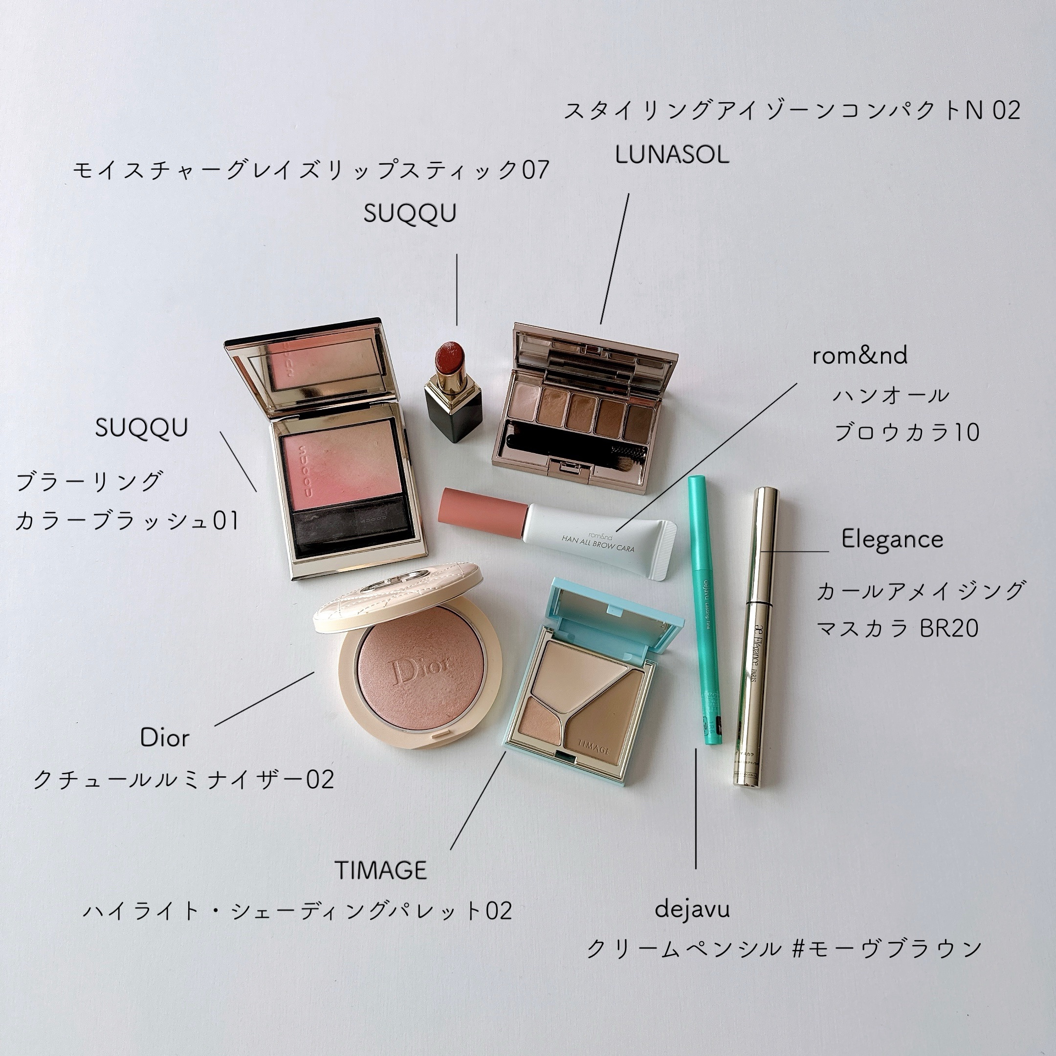 ルナソル スタイリングアイゾーンコンパクトN 02 ソフトアッシュ/LUNASOL/アイシャドウパレットを使ったクチコミ（1枚目）