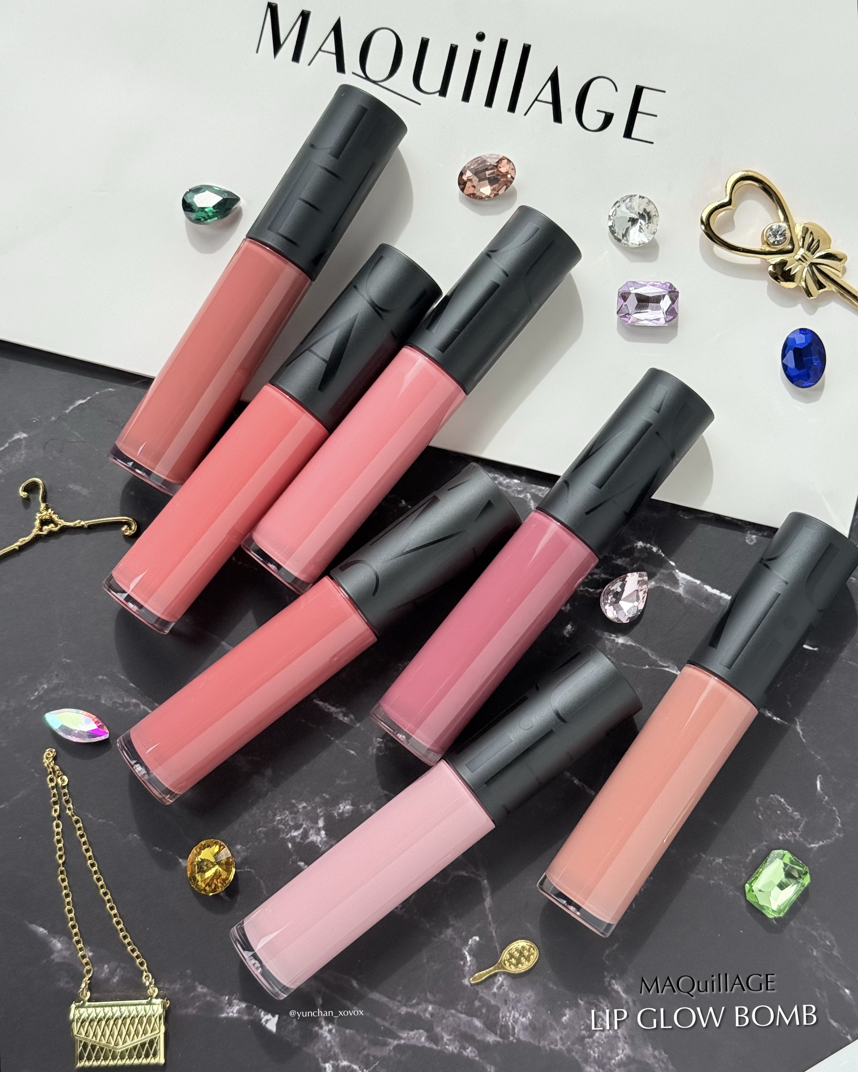 リップグロウボム RS515 あずきボム/マキアージュ/リップティントを使ったクチコミ（3枚目）