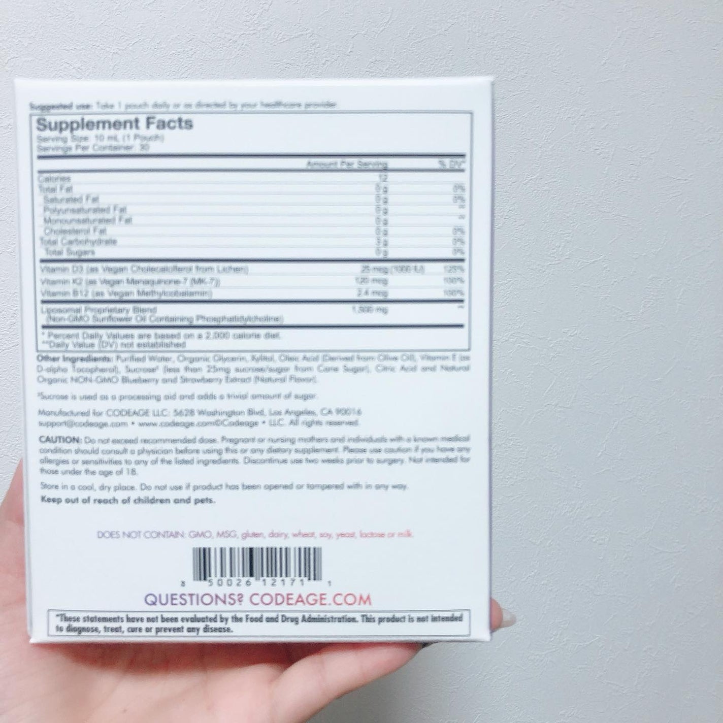 Wonder-D Vegan Vitamin D3 + K2 + B12 Liquid Supplement/Nanofood/美容サプリメントを使ったクチコミ(5枚目)