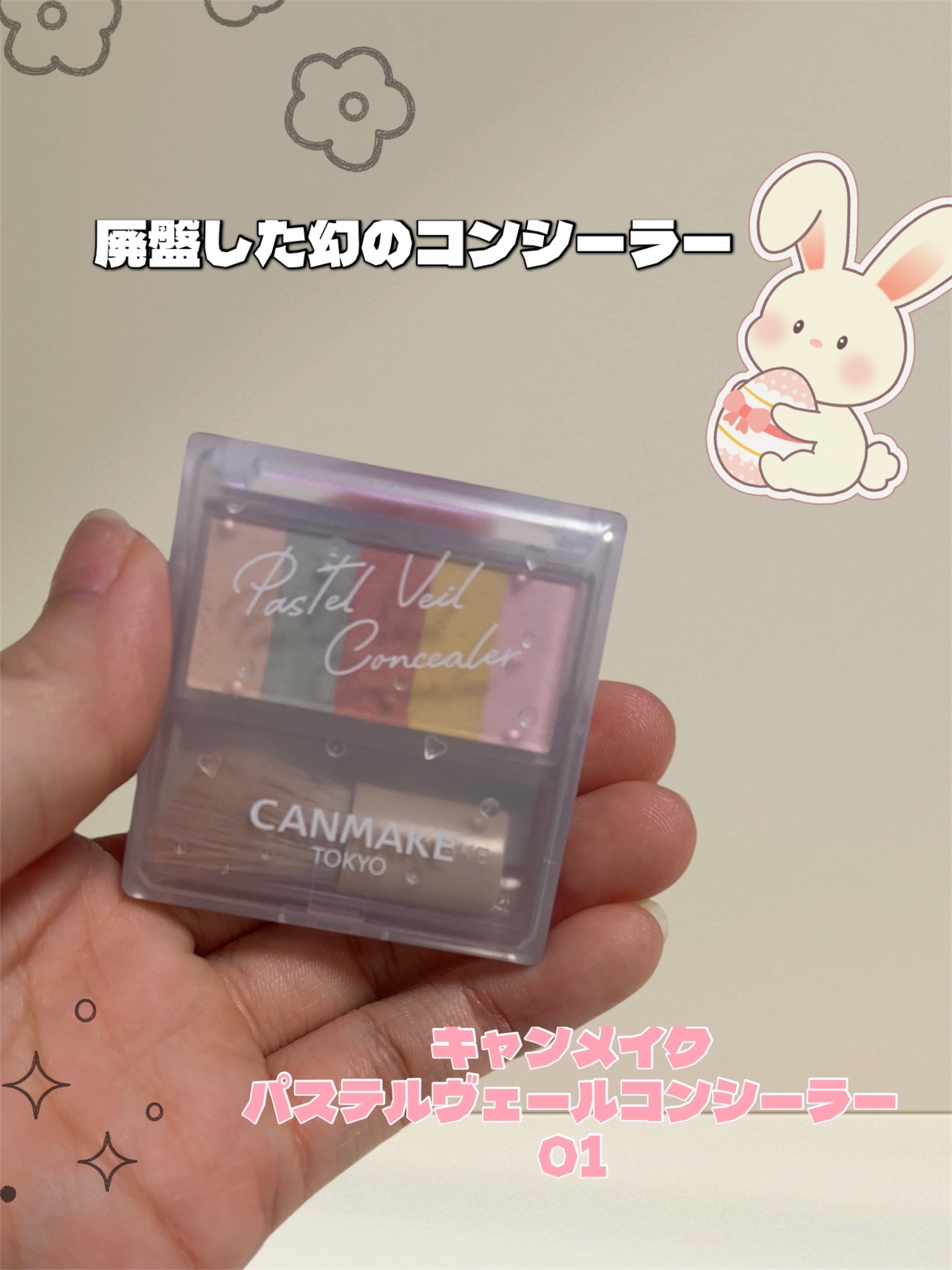 パステルヴェールコンシーラー/キャンメイク/パレットコンシーラーを使ったクチコミ（1枚目）