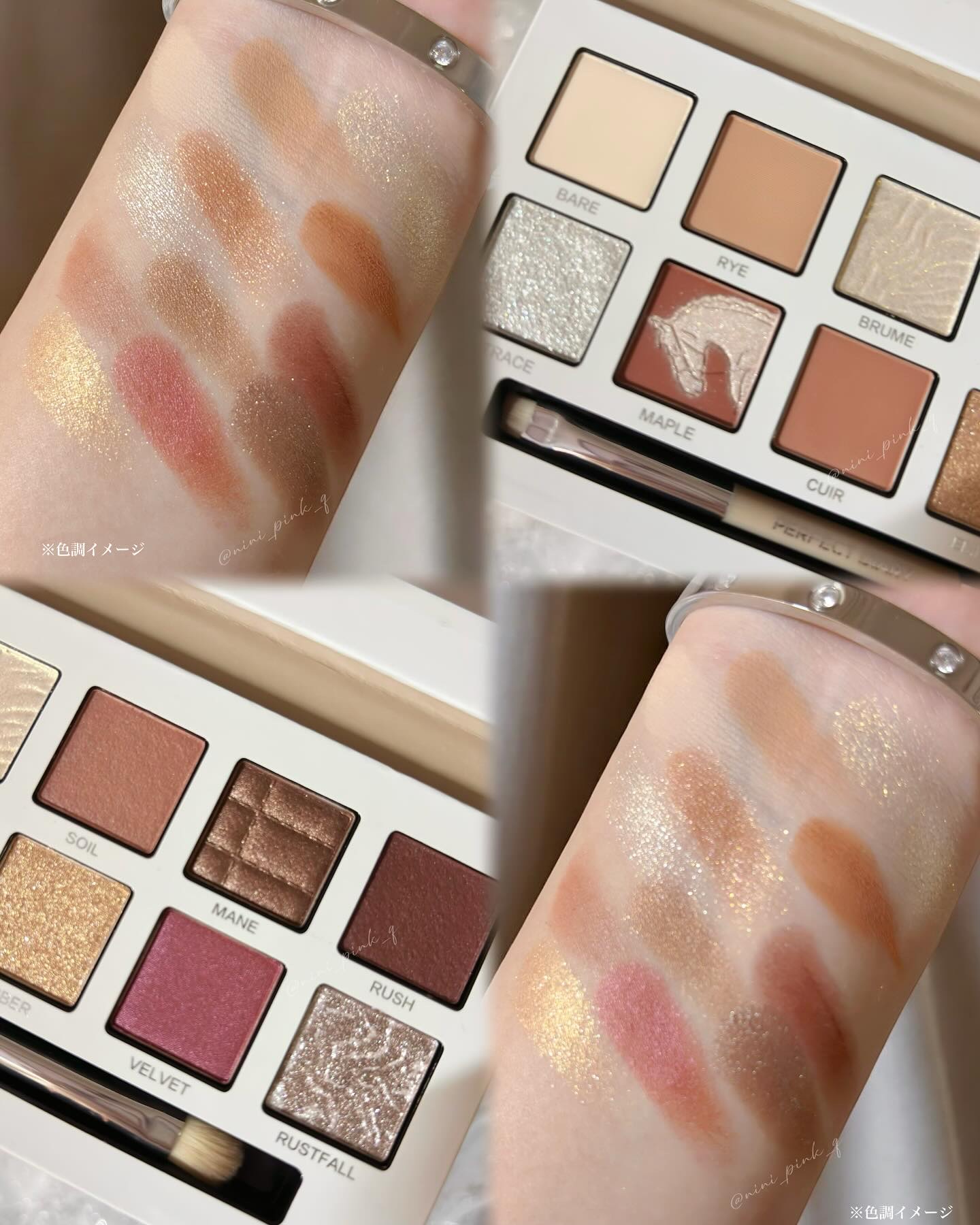 エクスプローラ12色 動物アイシャドウパレット オータムチェスナット/PERFECT DIARY/アイシャドウパレットを使ったクチコミ（3枚目）