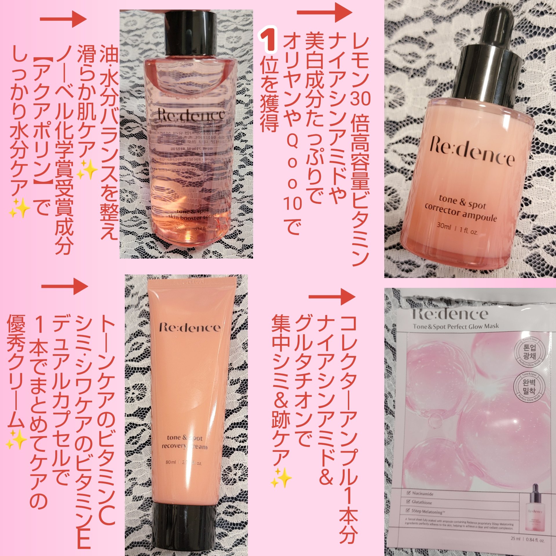 トン・スポットグロウマスク/redence/シートマスク・パックを使ったクチコミ（2枚目）