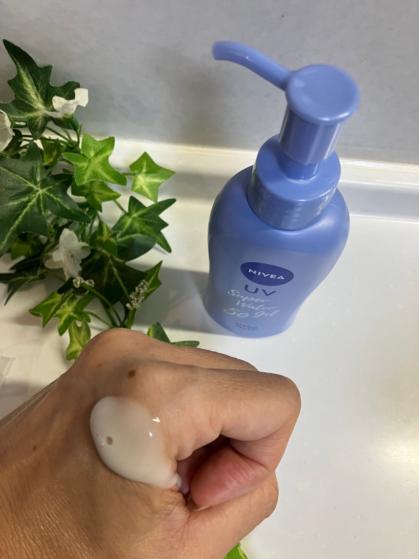 ニベアUV ウォータージェル SPF50/ニベア/日焼け止めジェルを使ったクチコミ(2枚目)