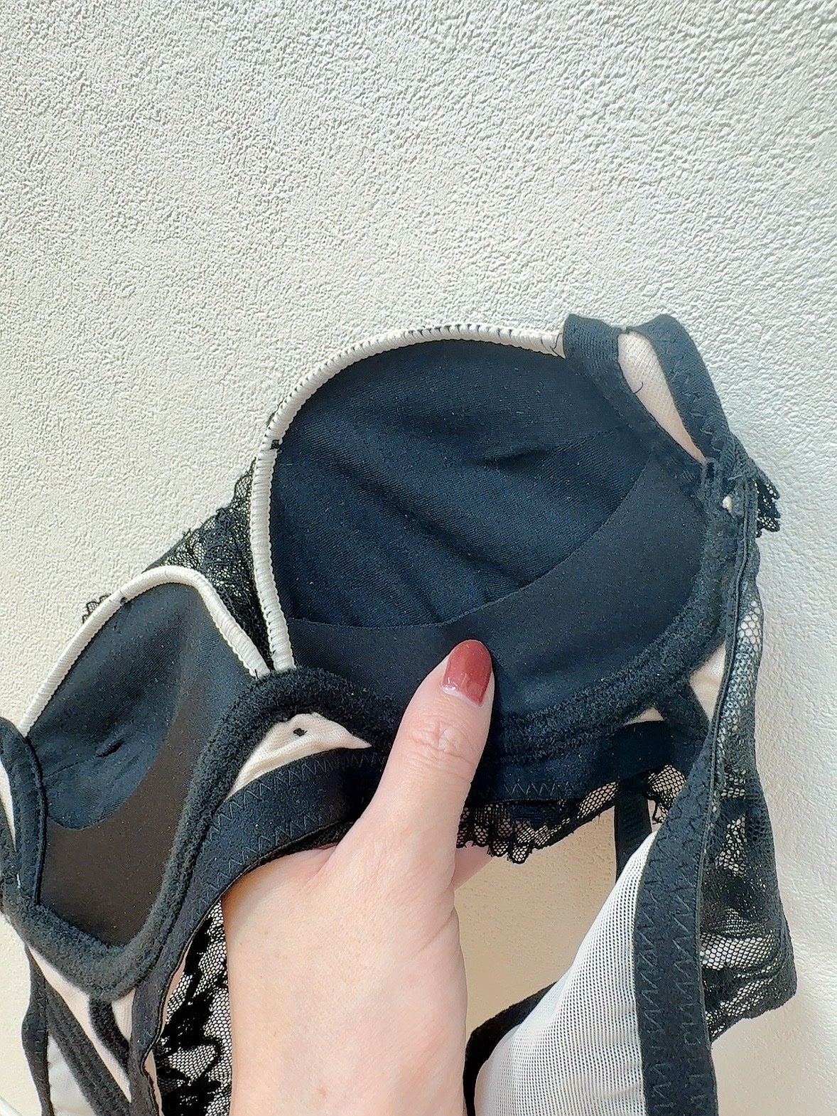 【ノンワイヤー】下厚パッド 花柄総レースブラセット/LikeWillow/その他を使ったクチコミ(3枚目)