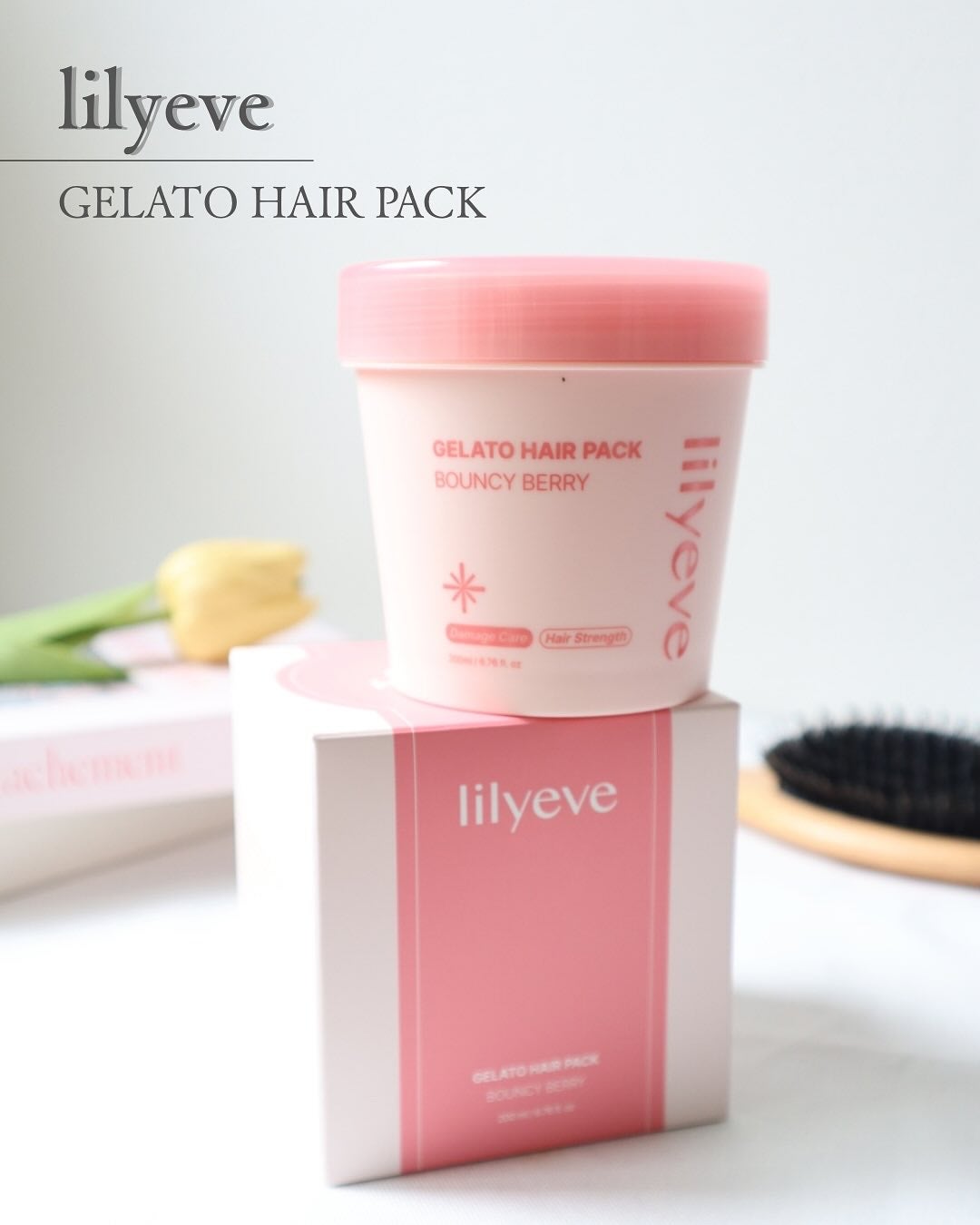 リペアターンジェラートヘアパック バウンシーベリー/リリーイブ/洗い流すヘアトリートメントを使ったクチコミ(1枚目)