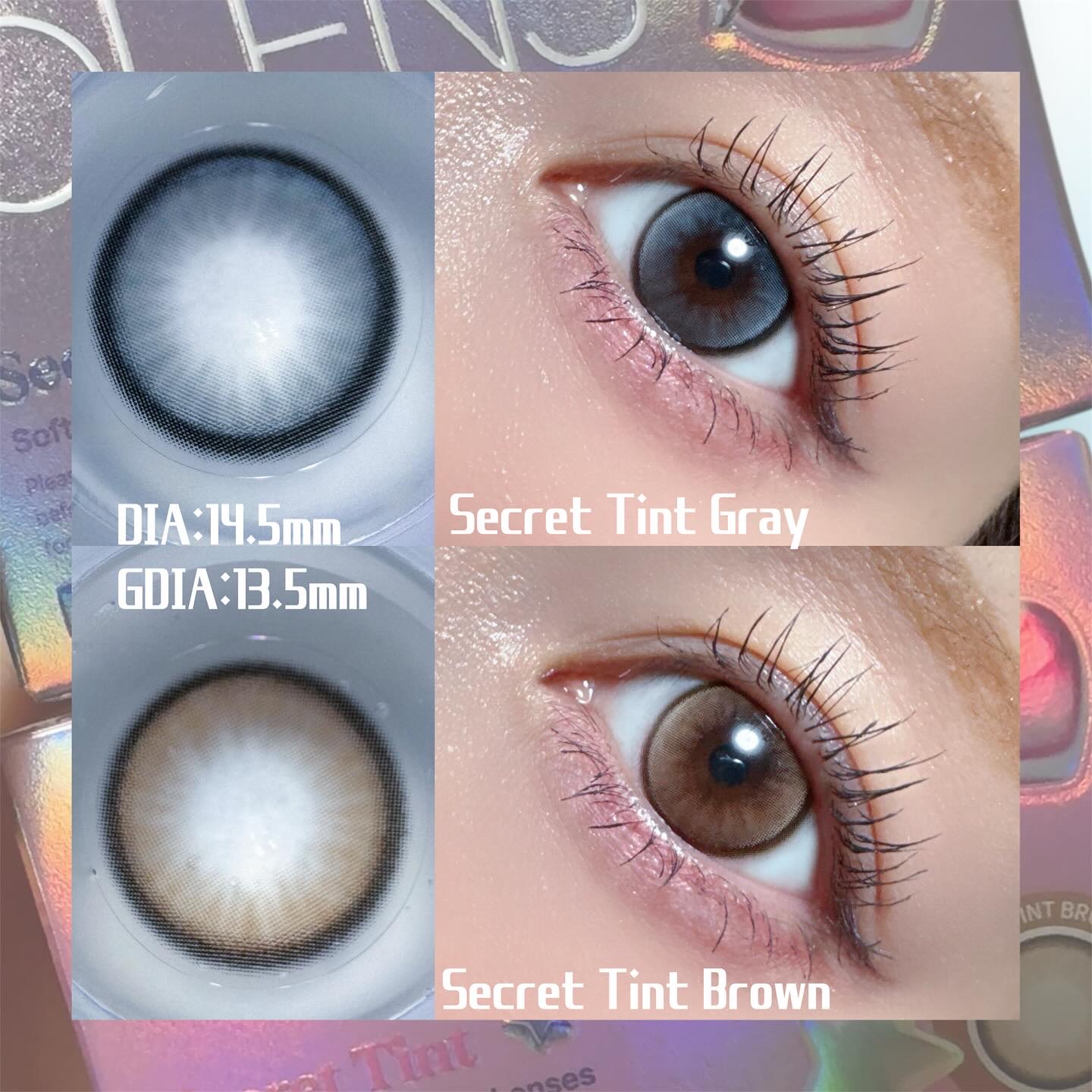 secret tint/OLENS/１ヶ月（１MONTH）カラコンを使ったクチコミ（2枚目）