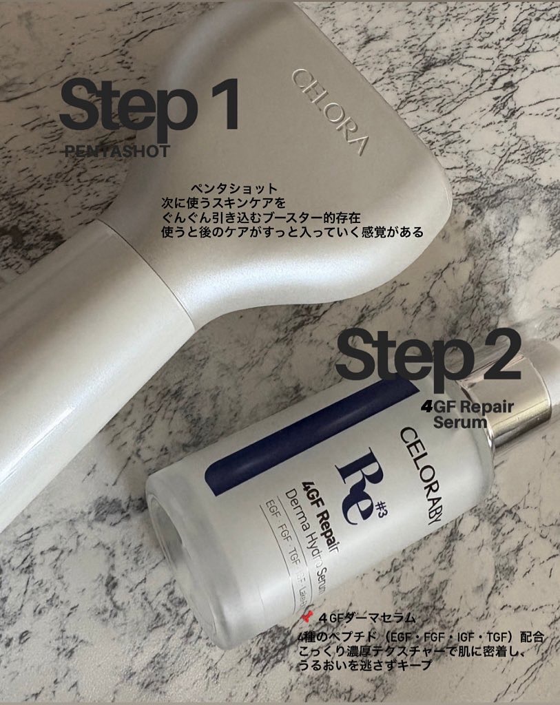 ペンタショット/CELORABY/美顔器・マッサージを使ったクチコミ（2枚目）