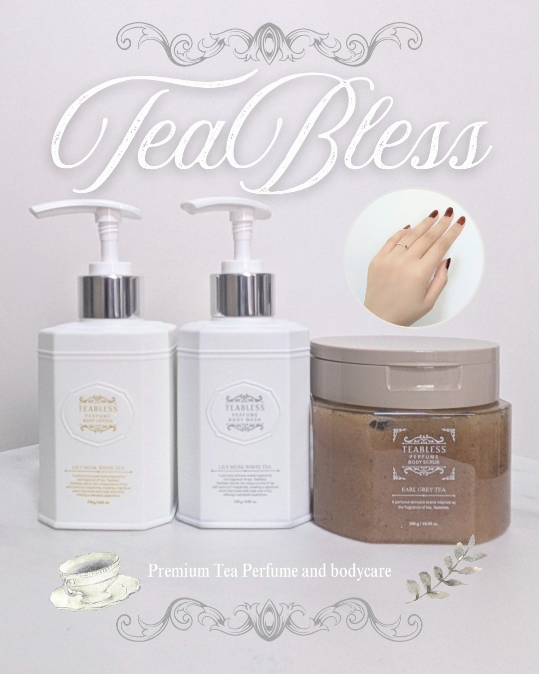 パフュームボディウォッシュ リリームスクホワイトティー/TEABLESS/ボディソープを使ったクチコミ（1枚目）