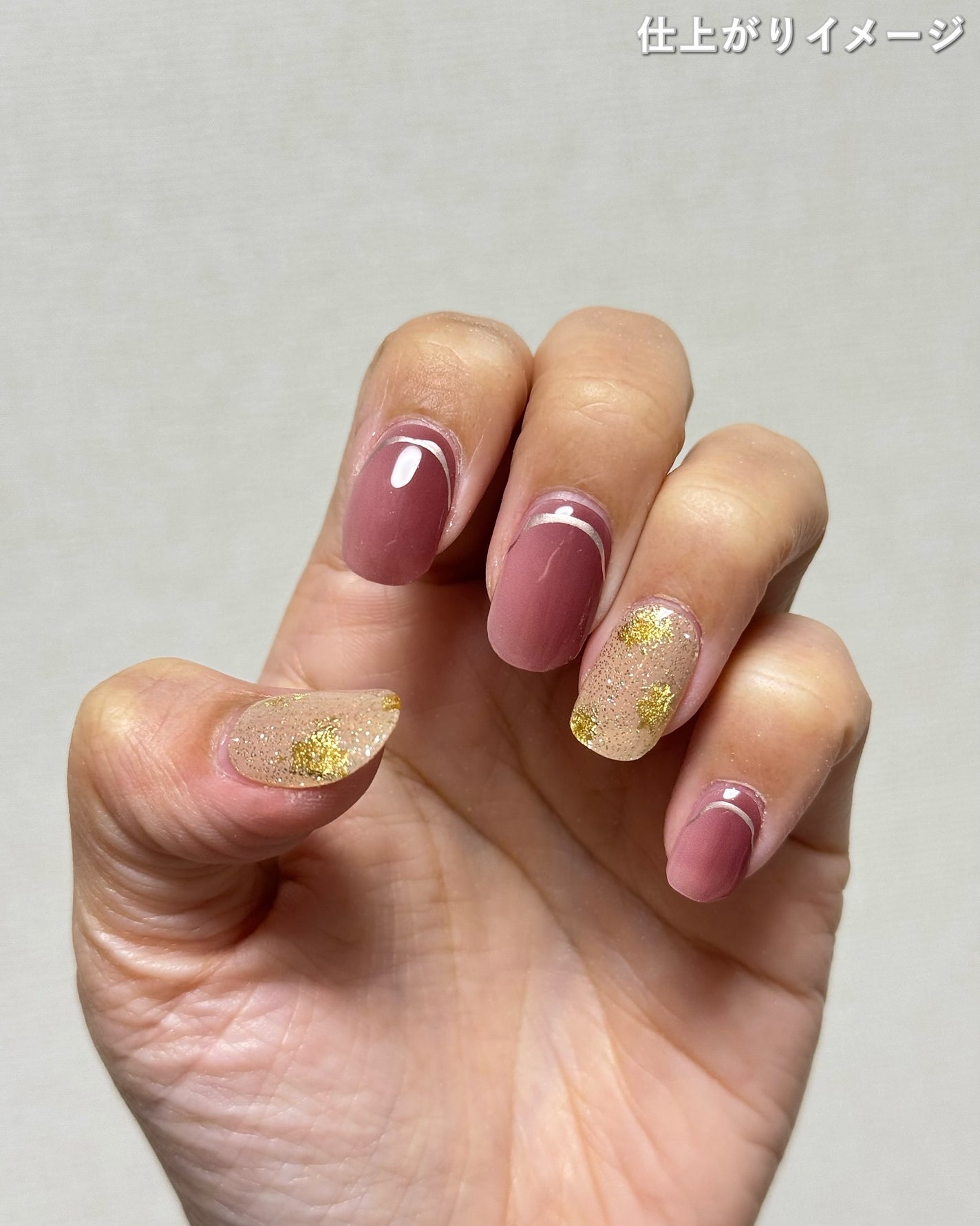 セミキュアジェルネイル(ハンド)/ohora/ネイルシールを使ったクチコミ(7枚目)