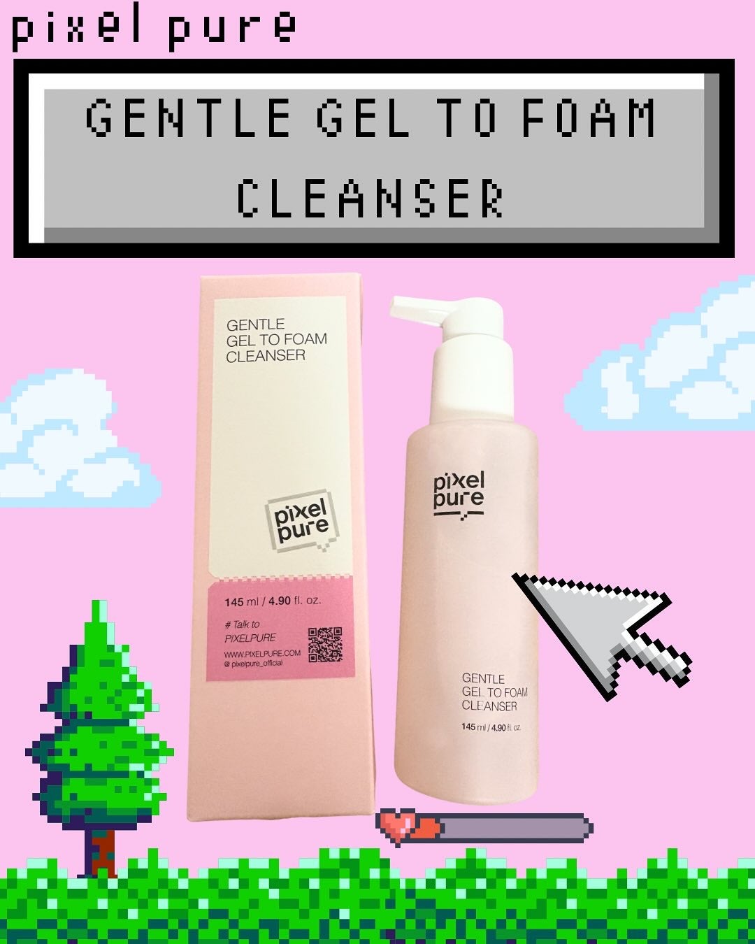 ジェントルジェルトゥーフォームクレンザー/pixelpure/クレンジングジェルを使ったクチコミ(1枚目)