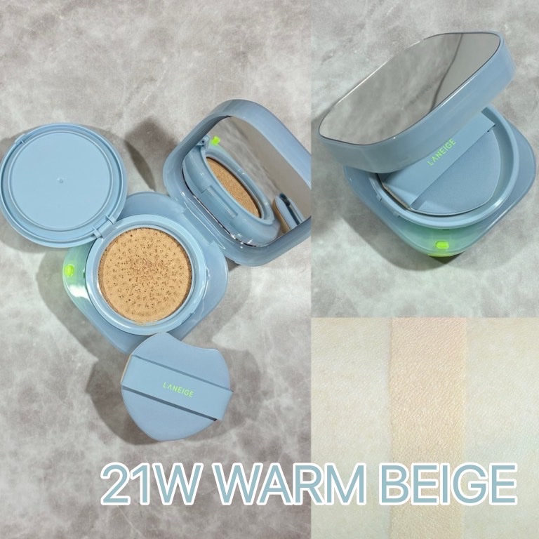 ラネージュ ネオクッション ミュイ ​ 21W1（ウォームベージュ）/LANEIGE/クッションファンデーションを使ったクチコミ（3枚目）