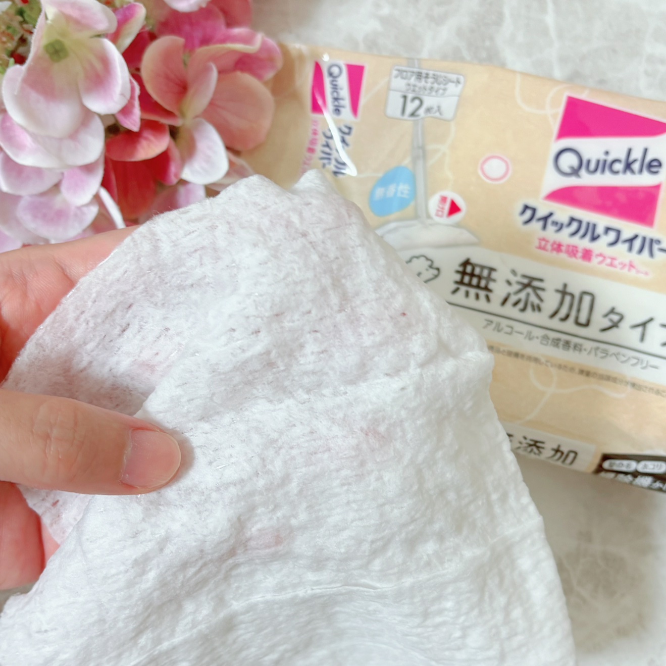 クイックルワイパー 立体吸着ウエットシート 無添加タイプ/クイックル/その他を使ったクチコミ（2枚目）