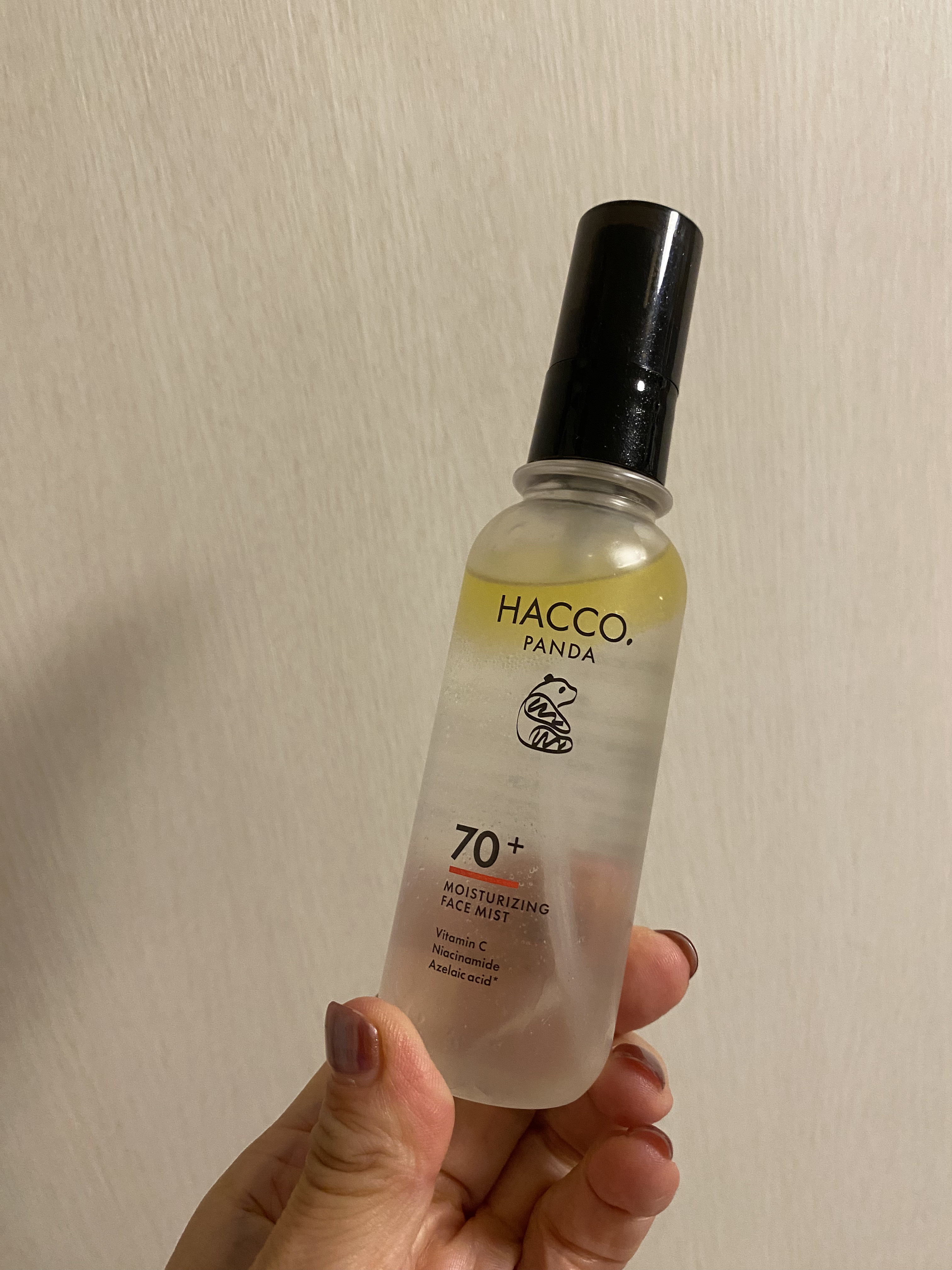 ハッコウパンダ メイクの上から発酵保湿ミスト/HACCO.PANDA/ミスト状化粧水を使ったクチコミ（1枚目）