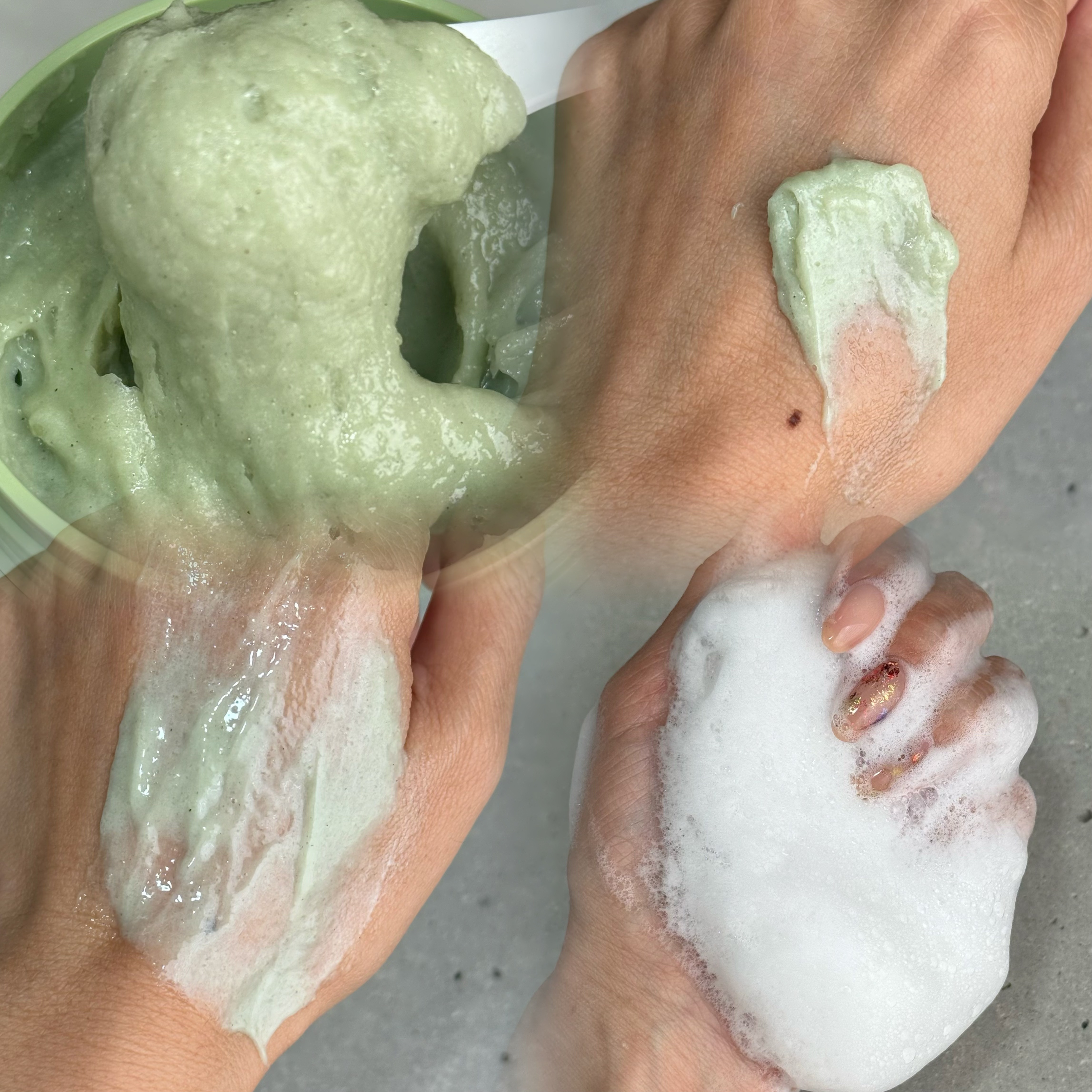 プレミアムもちソープ「グリーンアルティザン」/アレンシア/その他洗顔料を使ったクチコミ（2枚目）