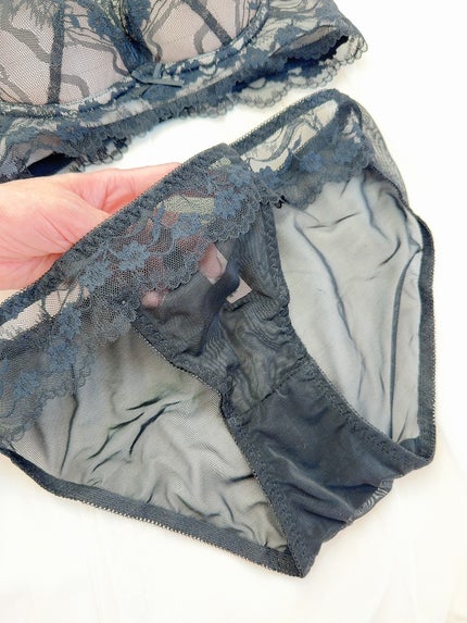 【ノンワイヤー】下厚パッド 花柄総レースブラセット/LikeWillow/その他を使ったクチコミ(5枚目)