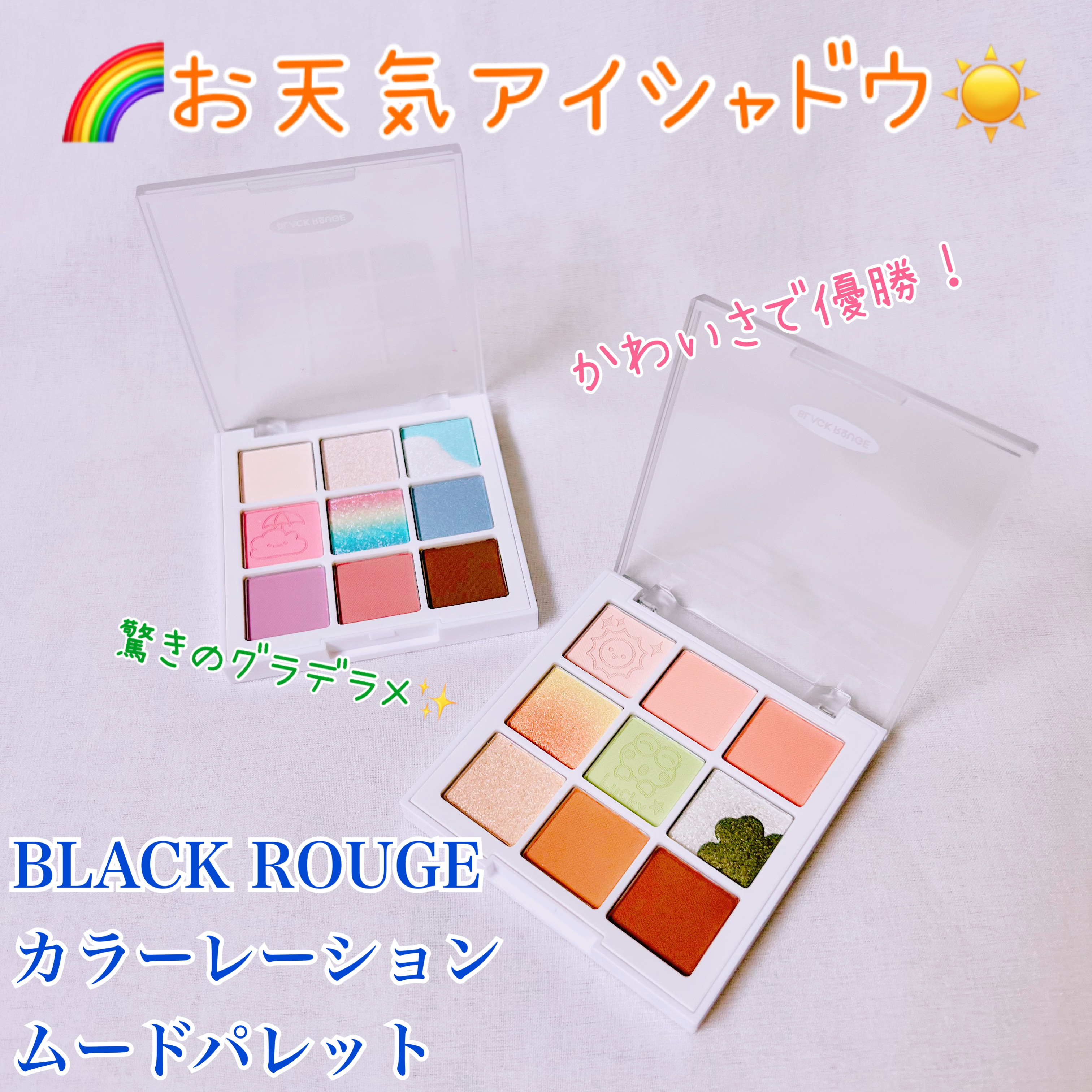 カラーレーションムードパレット/BLACK ROUGE/アイシャドウパレットを使ったクチコミ（1枚目）