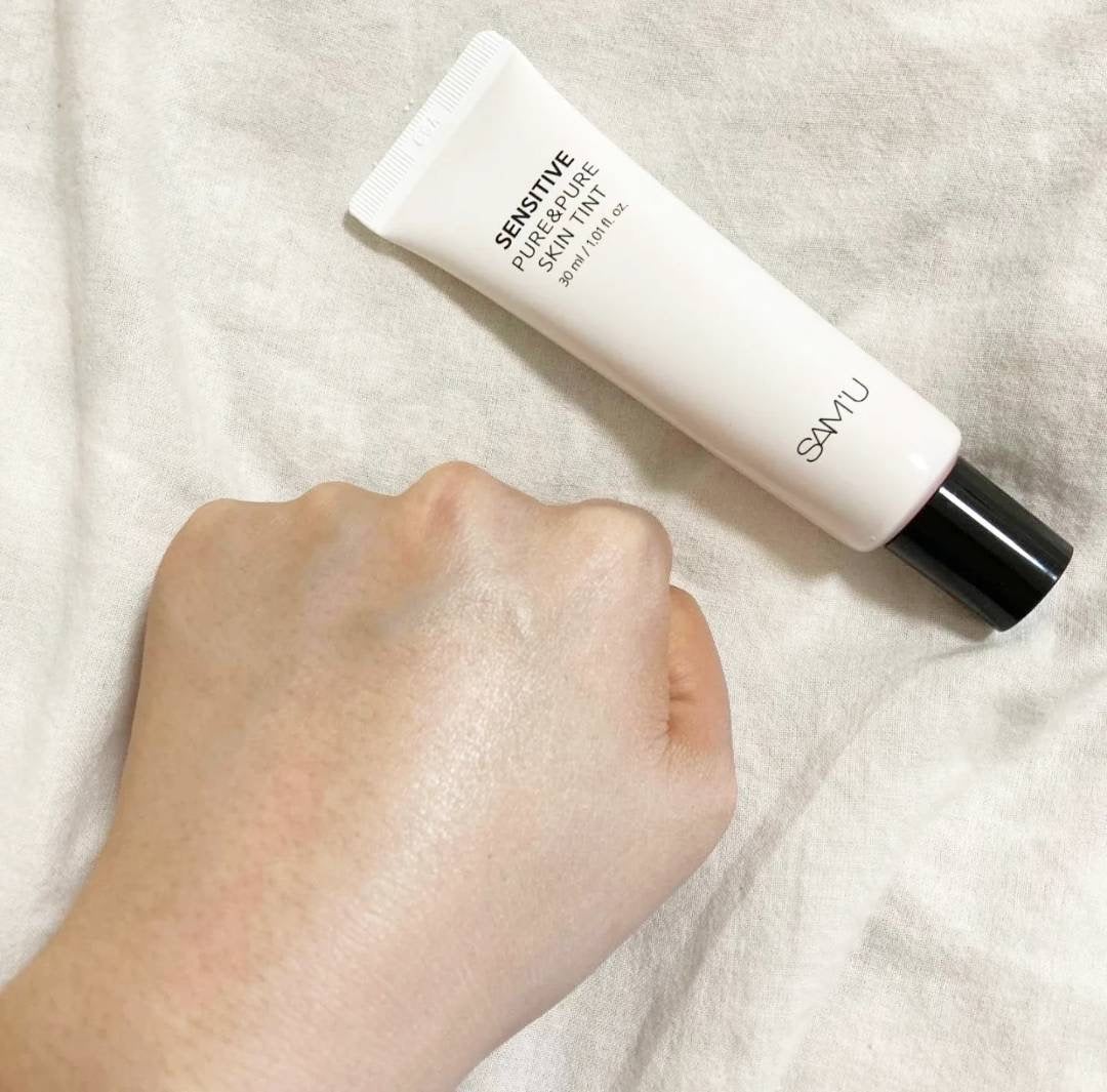 センシティブピュア&ピュアスキンティント/SAM'U/化粧下地を使ったクチコミ(3枚目)