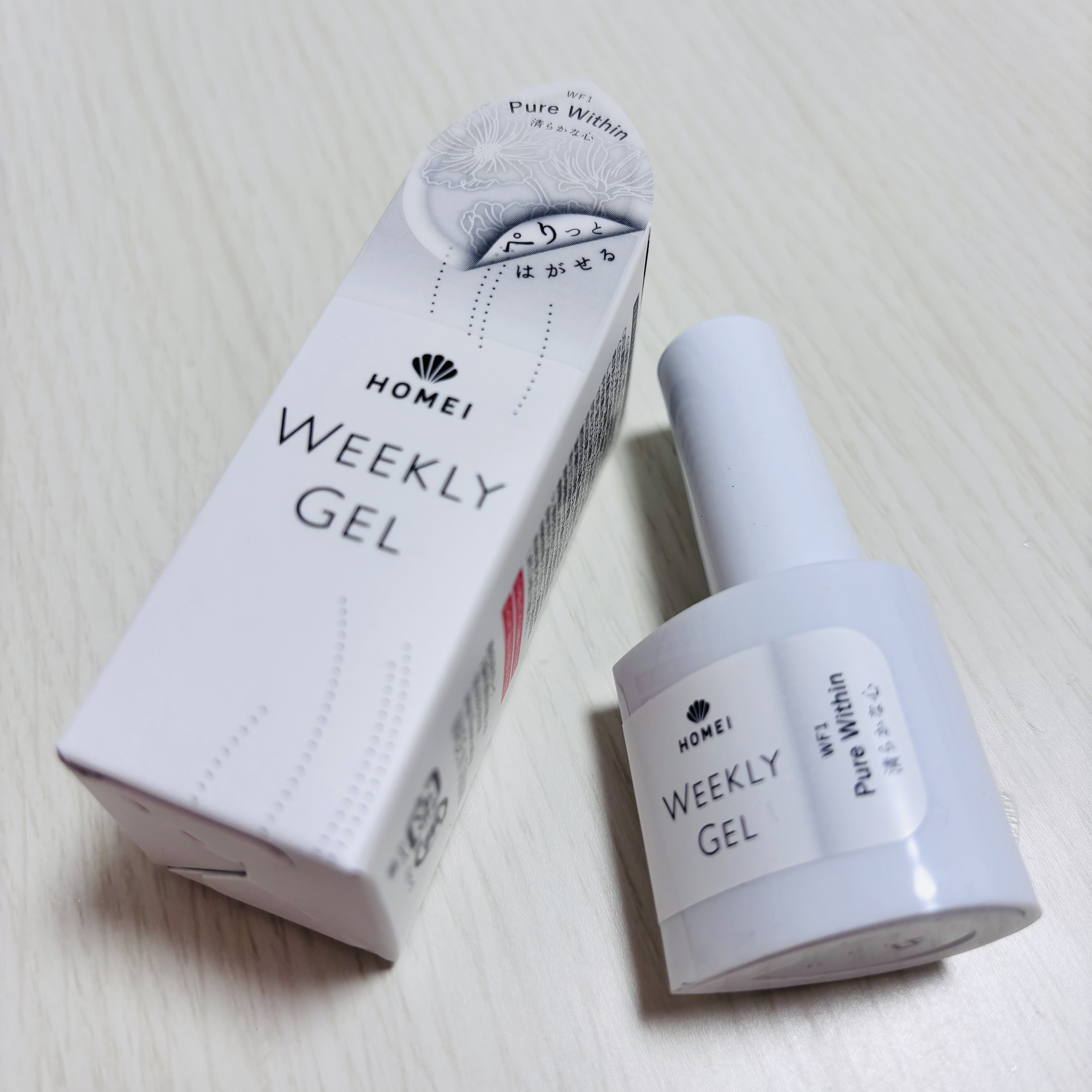 HOMEI ウィークリージェル WF10 バニラアイボリー(Vanilla Ivory)/HOMEI/ジェルネイルを使ったクチコミ（1枚目）