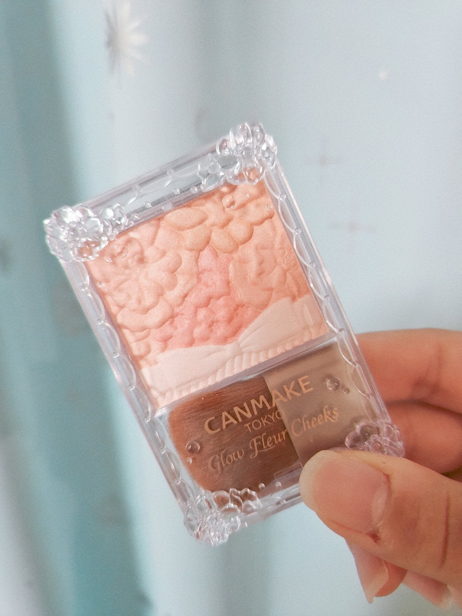 グロウフルールチークス 01 ピーチフルール/キャンメイク/パウダーチークを使ったクチコミ（1枚目）