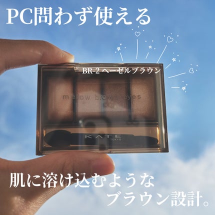 ケイト メロウブラウンアイズ/KATE/アイシャドウパレットを使ったクチコミ(1枚目)