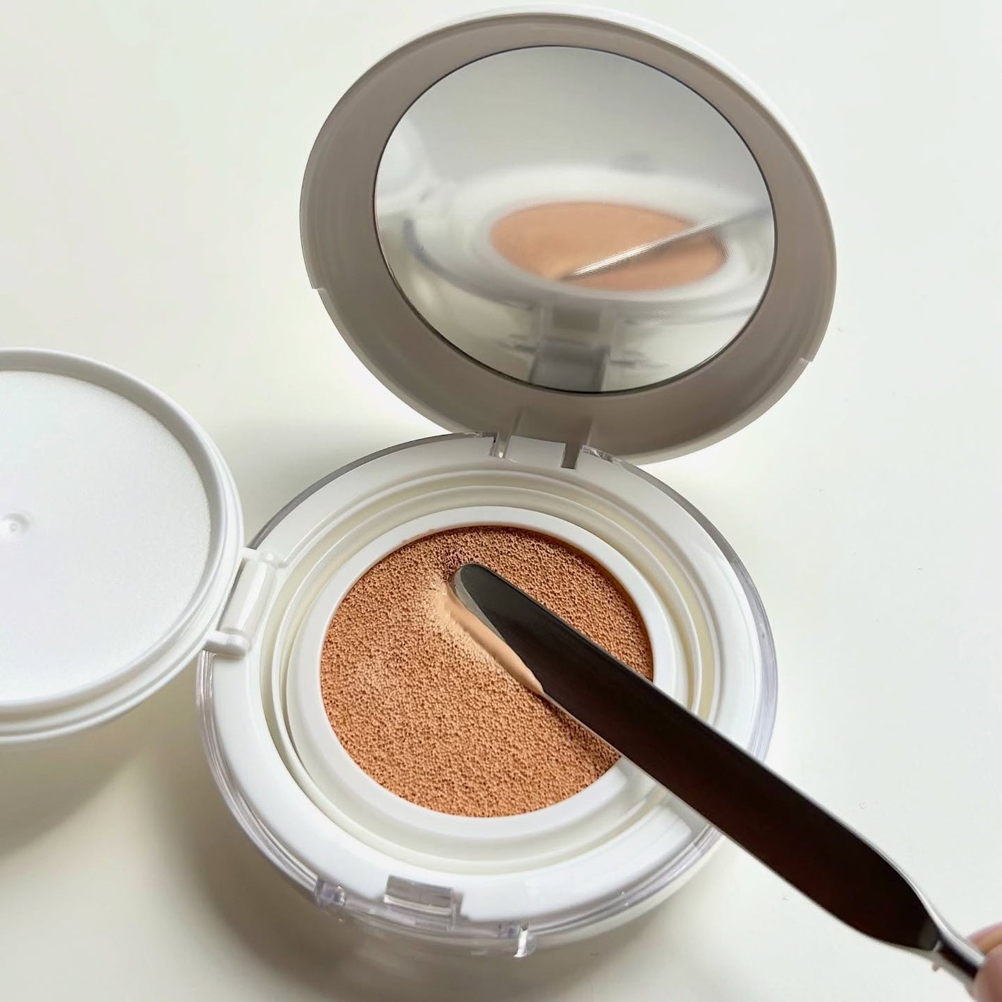 センシティブピュア&ピュアクッション/SAM'U/クッションファンデーションを使ったクチコミ(3枚目)