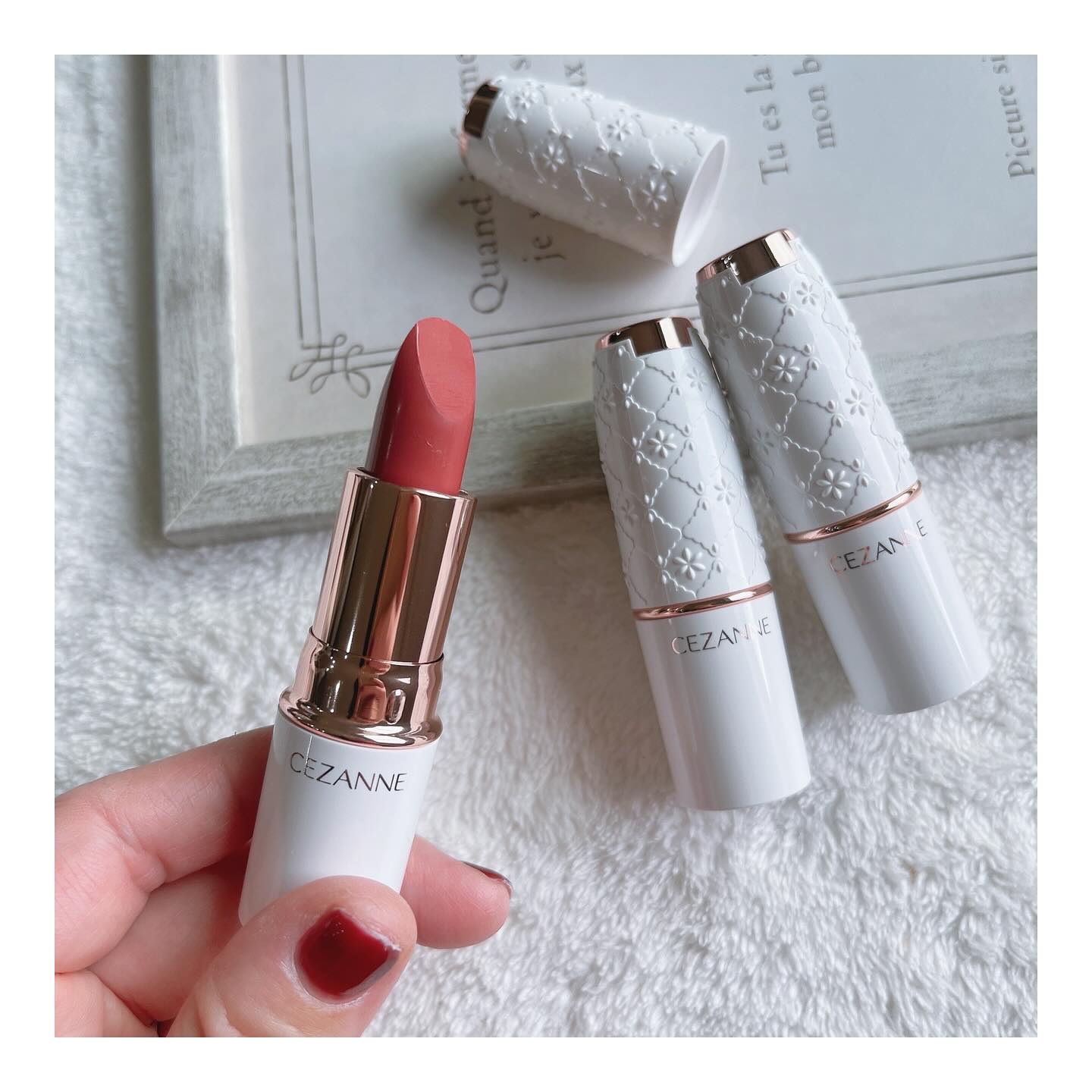 ラスティング リップカラーN/CEZANNE/口紅を使ったクチコミ（2枚目）