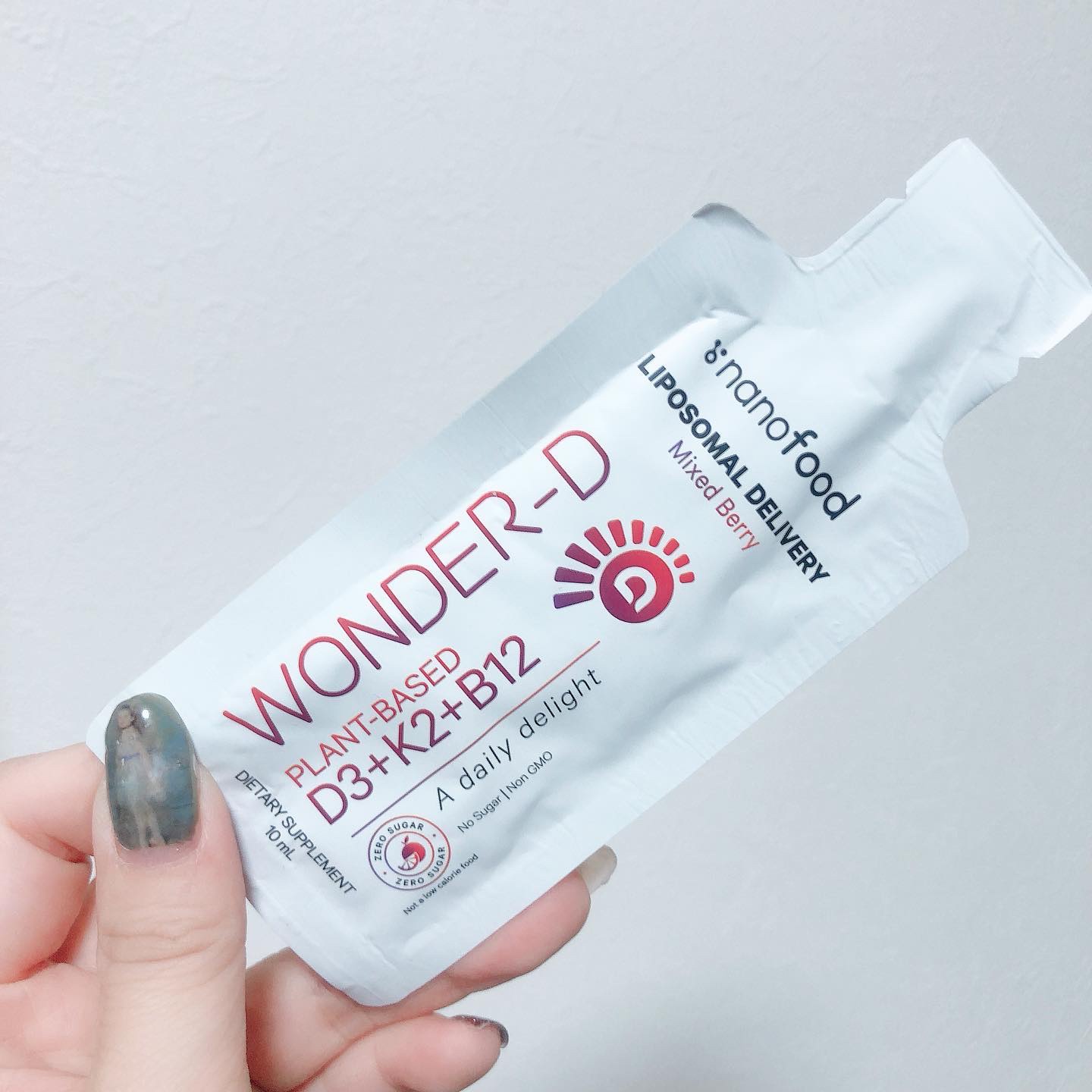 Wonder-D Vegan Vitamin D3 + K2 + B12 Liquid Supplement/Nanofood/美容サプリメントを使ったクチコミ（3枚目）