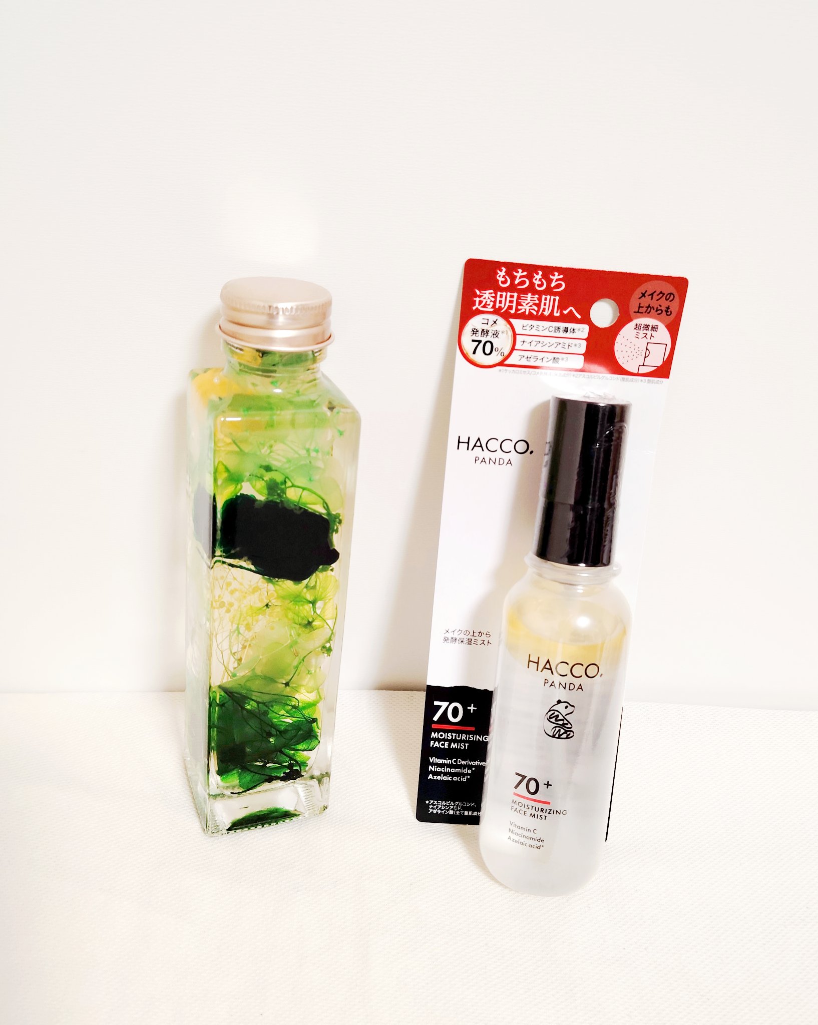 ハッコウパンダ メイクの上から発酵保湿ミスト/HACCO.PANDA/ミスト状化粧水を使ったクチコミ（2枚目）